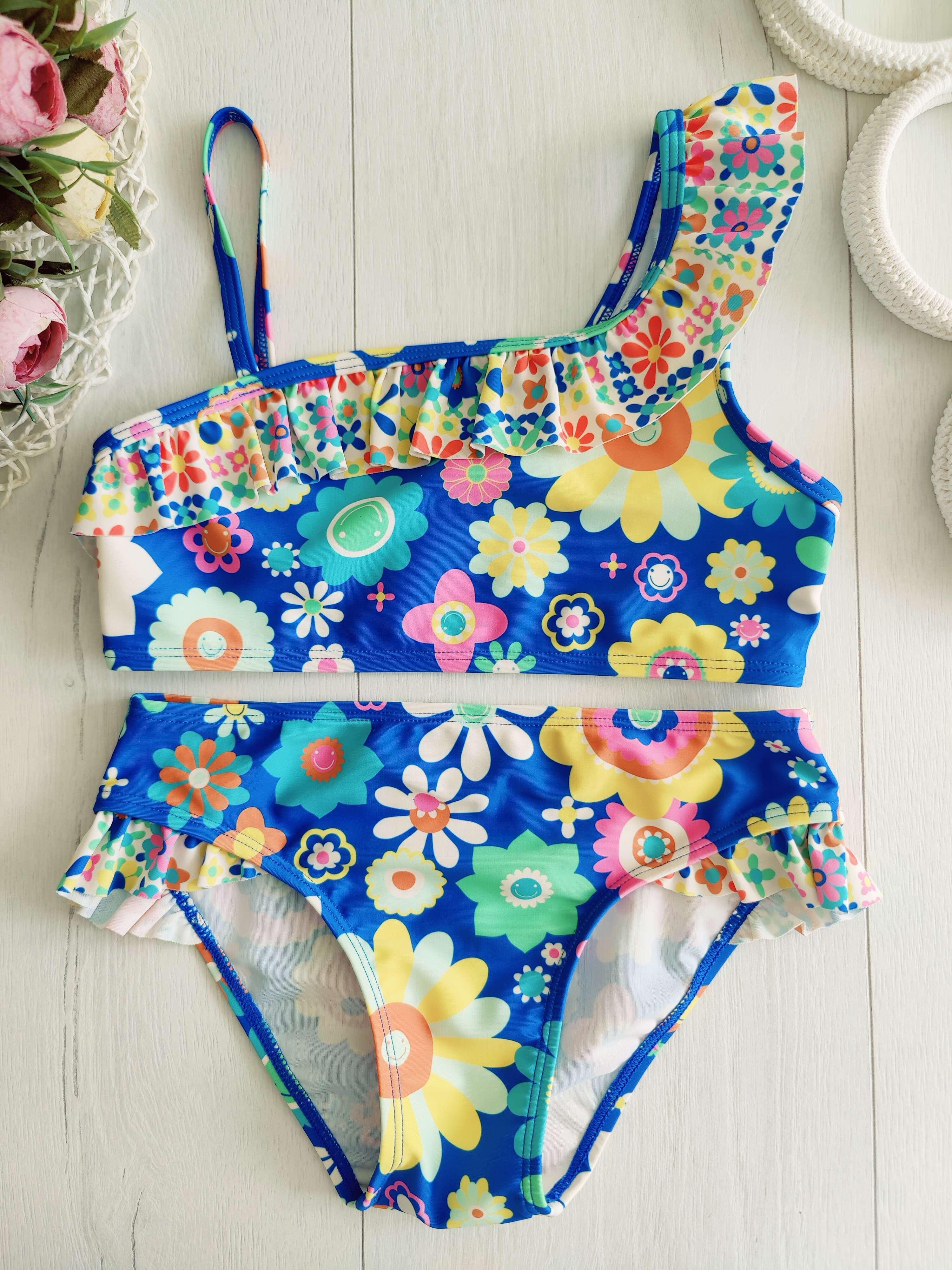 7,8 років, зріст 122,128 Роздільний дитячий купальник