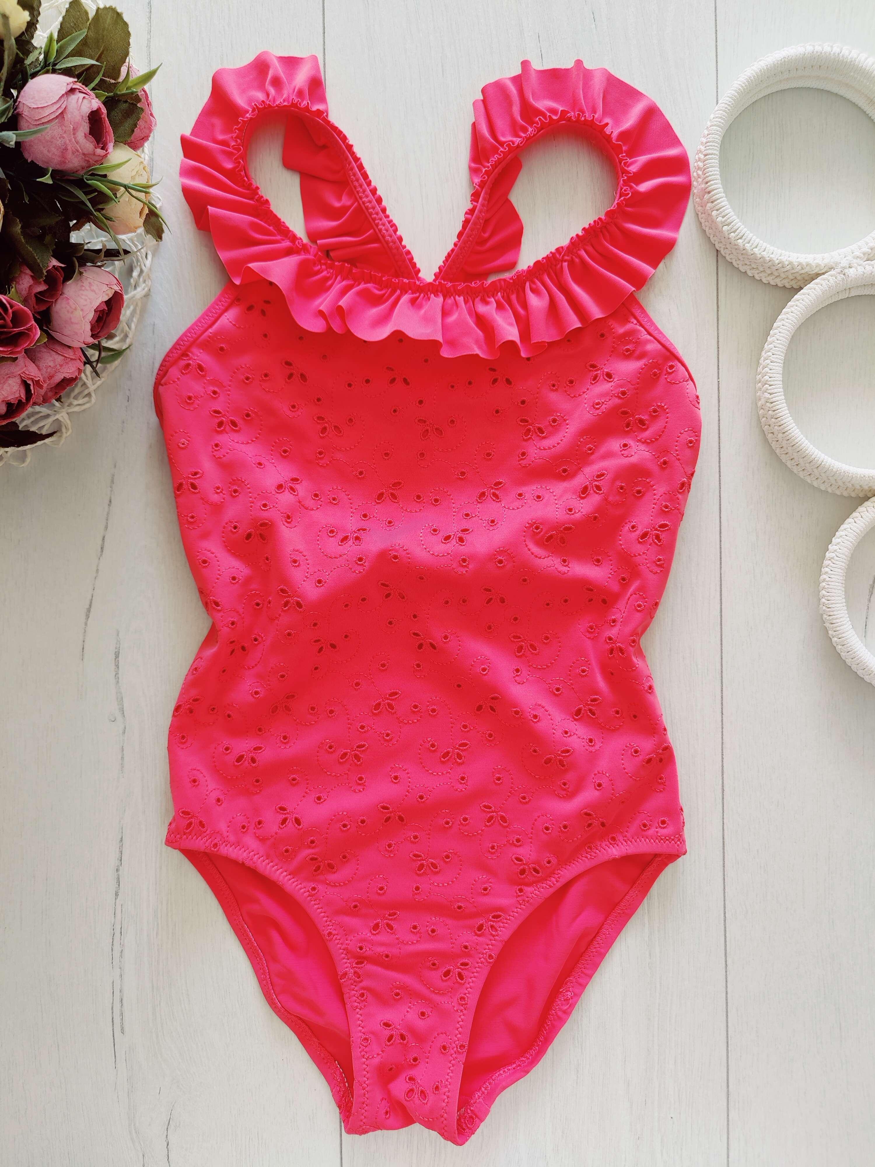 7,8 лет, рост 122,128 Красивый детский купальник