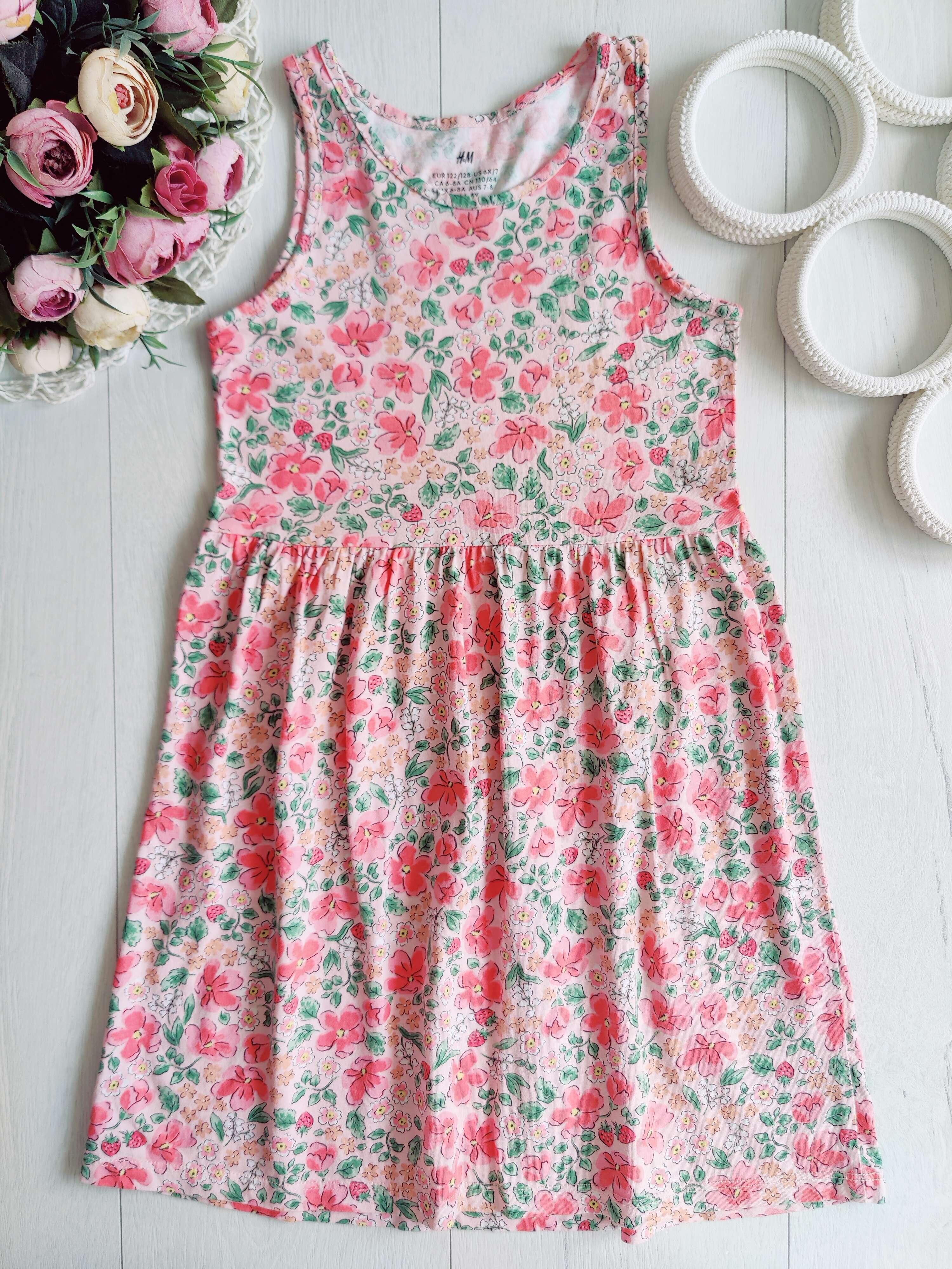 6,8 лет, рост 122,128 Цветочный сарафан