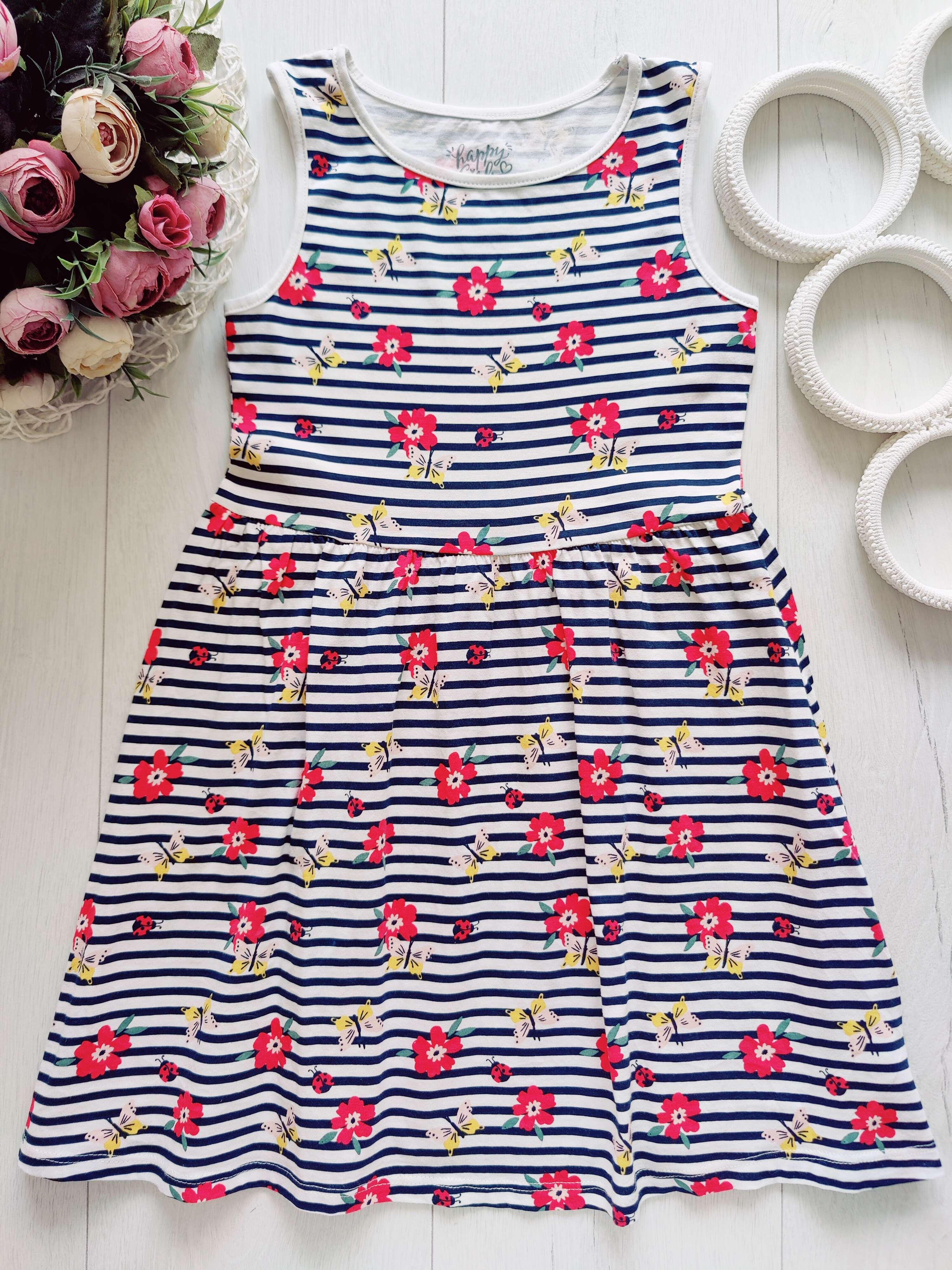 6,8 лет, рост 122,128 Цветочный сарафан