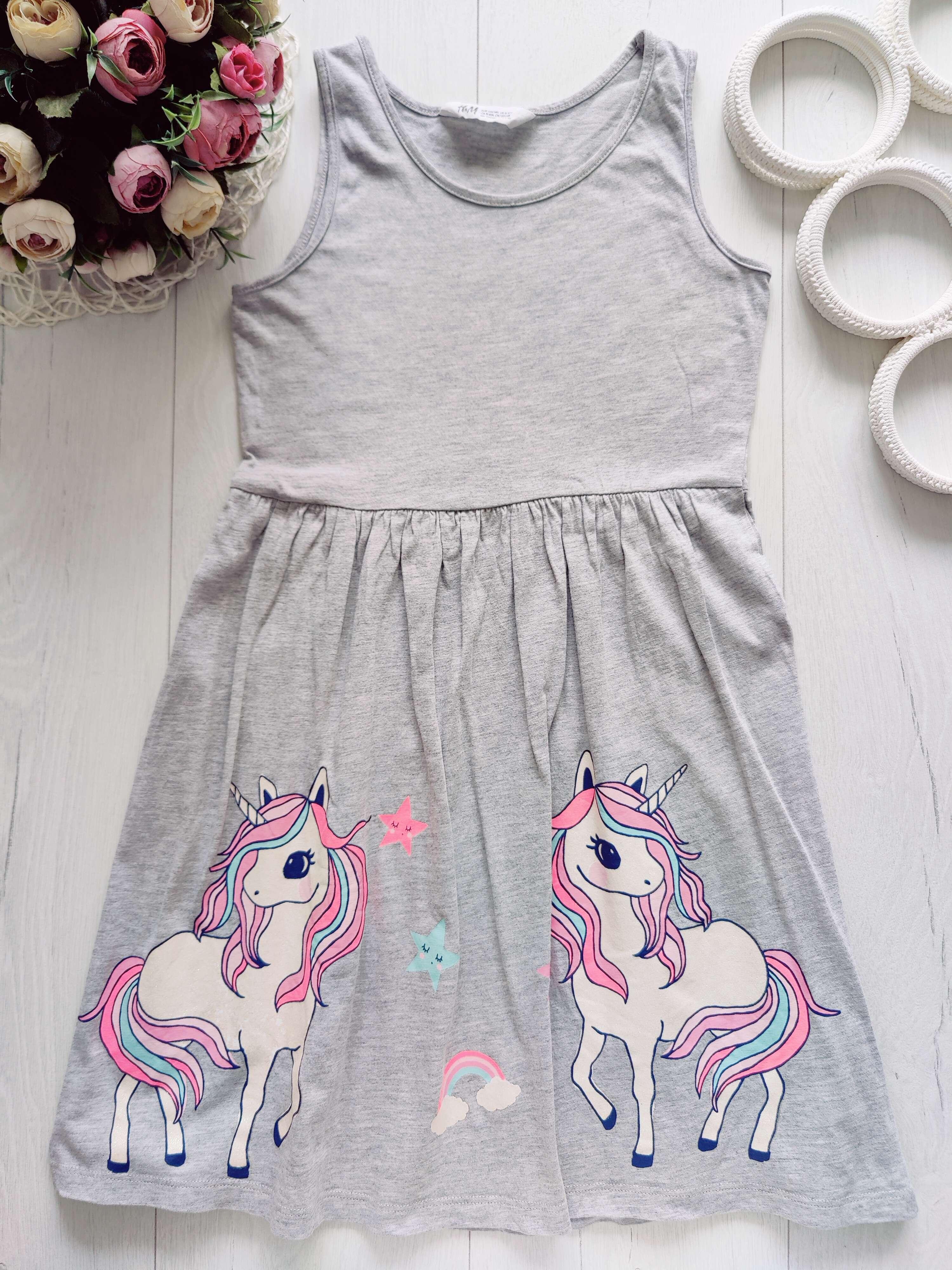 8,10 лет, рост 134,140 Красивый летний сарафан с пони