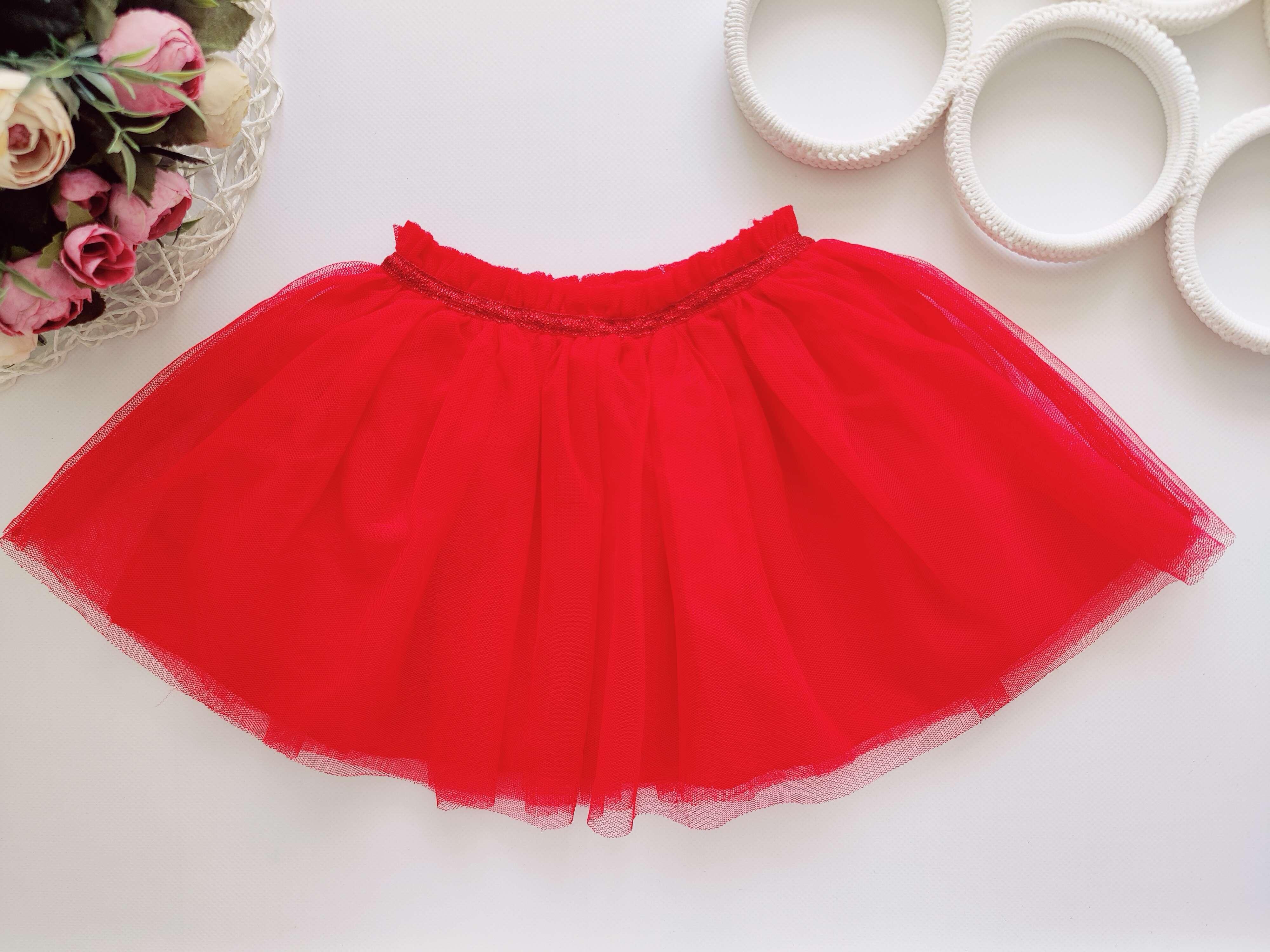 18,24 міс, зріст 92 Червона спідниця фатин