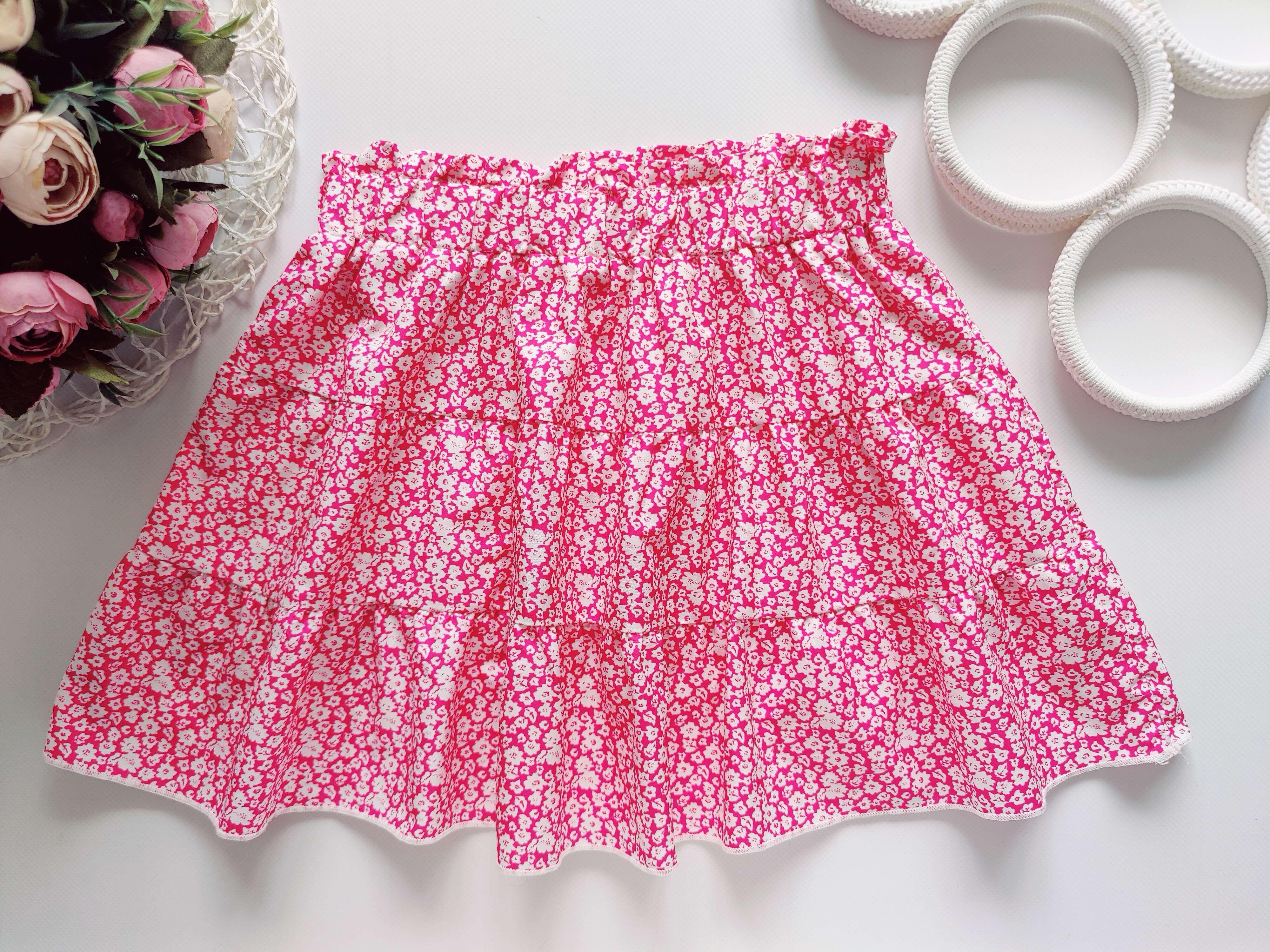 8,9 лет рост 128,134 Легкая летняя юбка