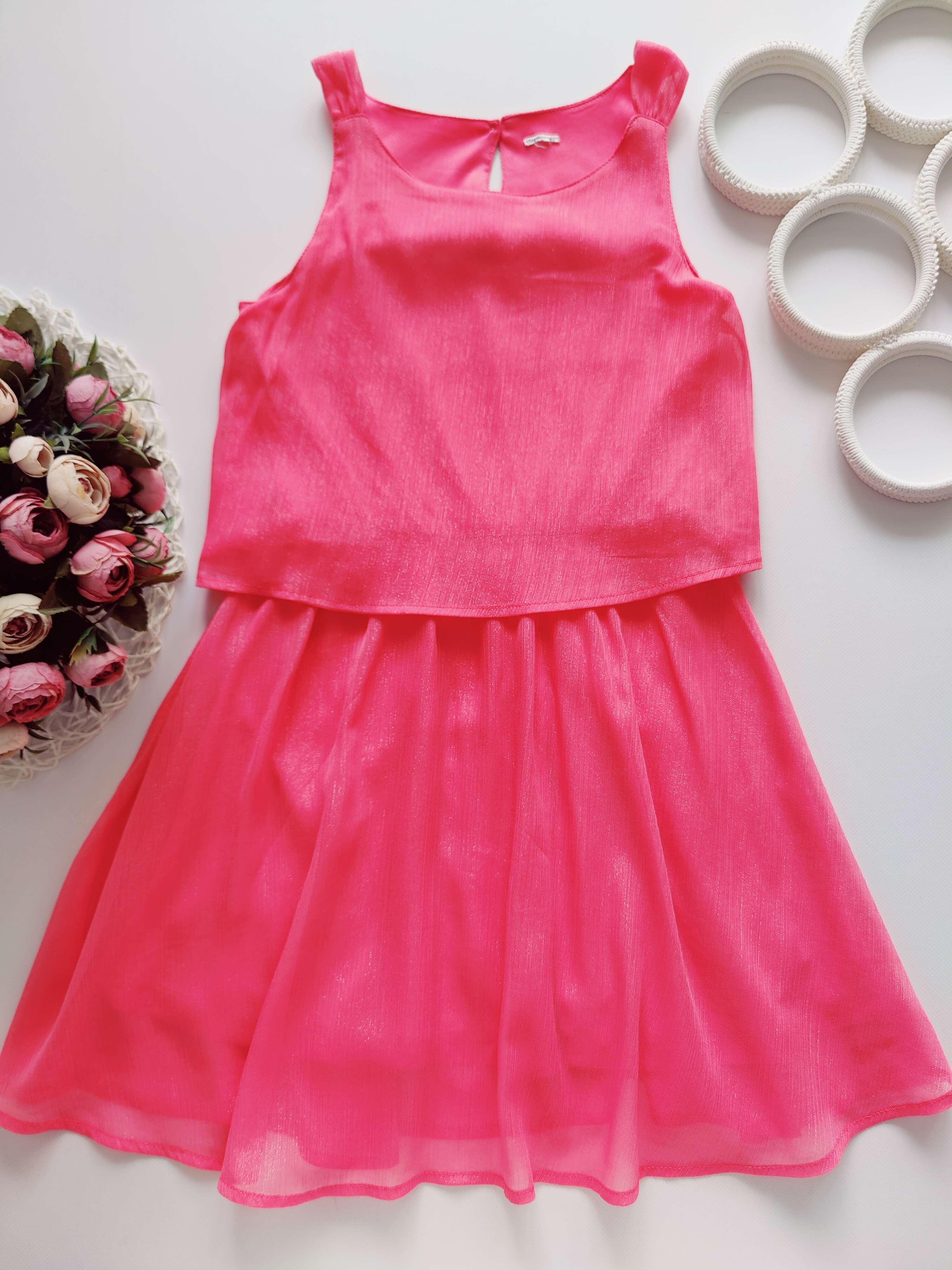 8 років, зріст 128 Рожеве ошатне плаття