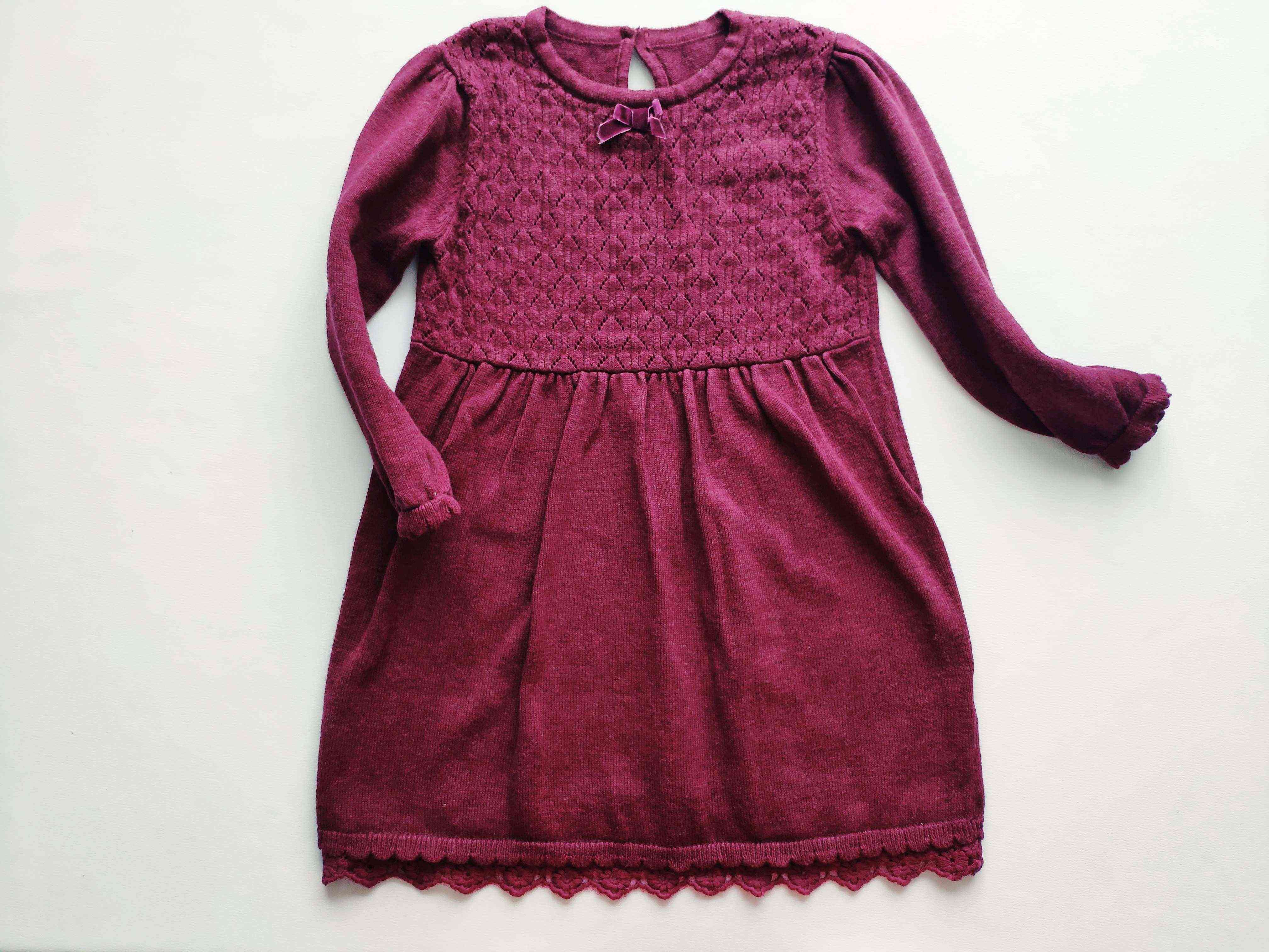 2 года, рост 92 Теплое платье девочке