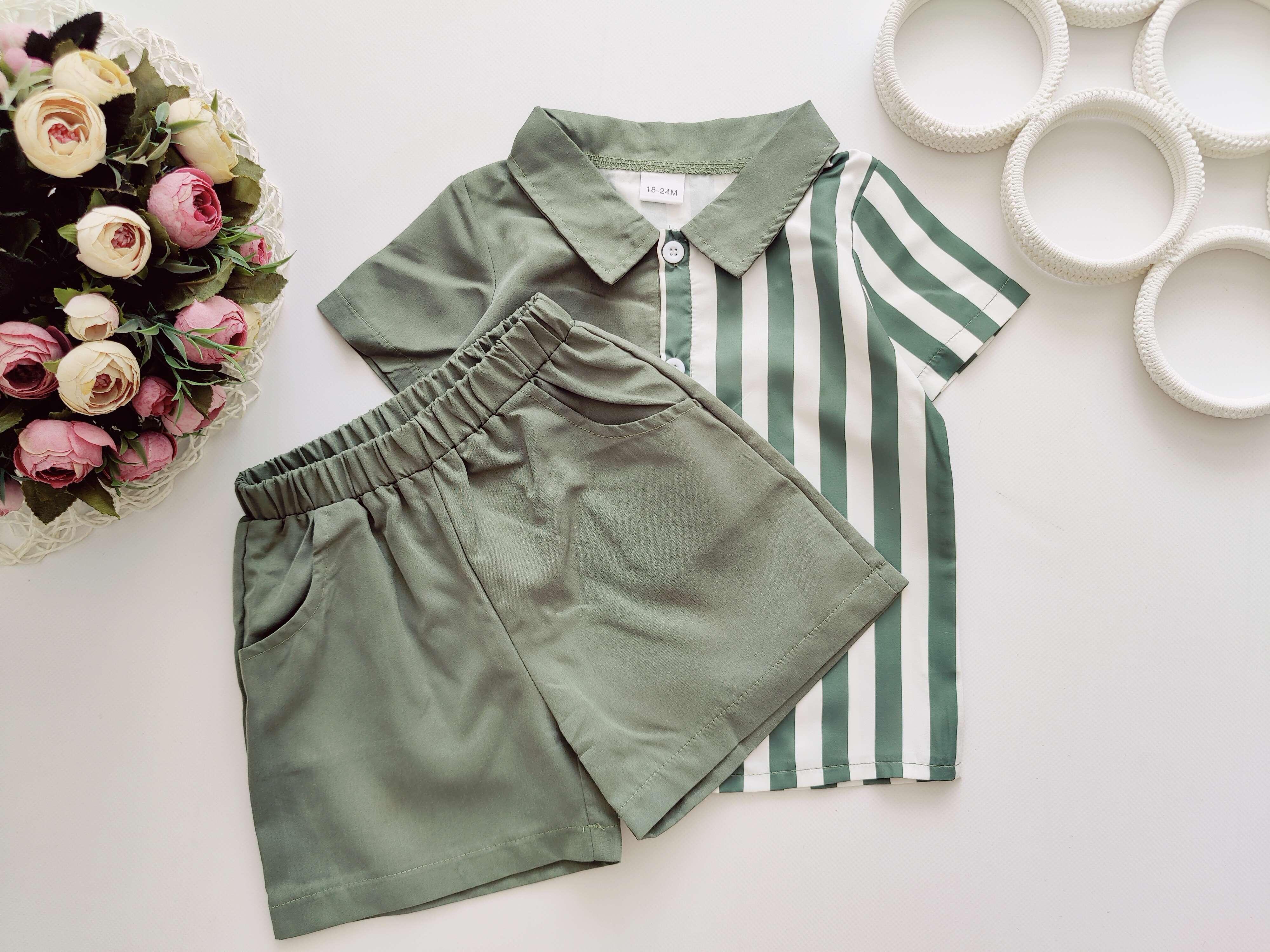 18,24 міс, зріст 86,92 Сорочка з шортами, костюм літній