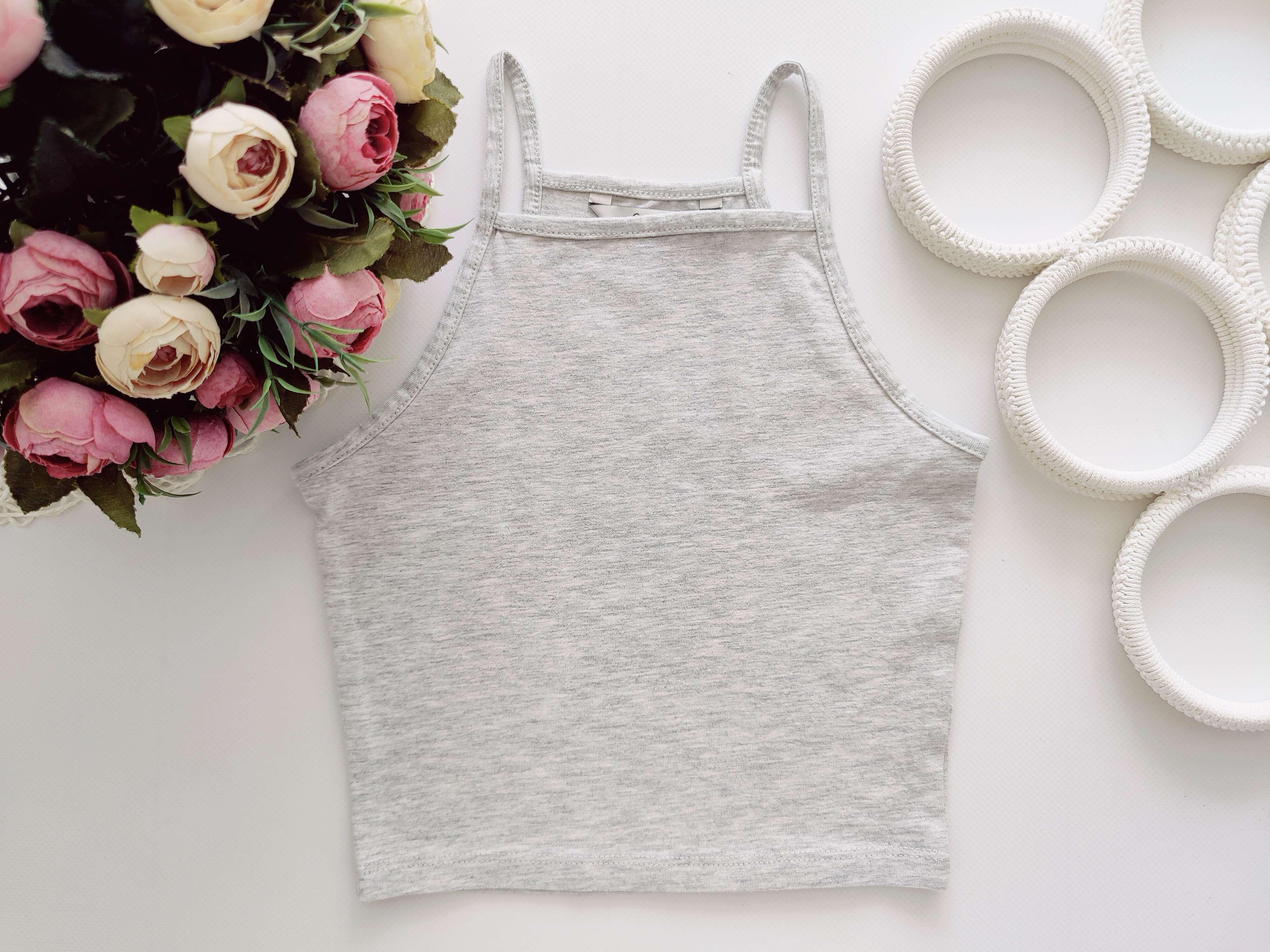 7,8 лет, рост 122,128 Новая майка- топ