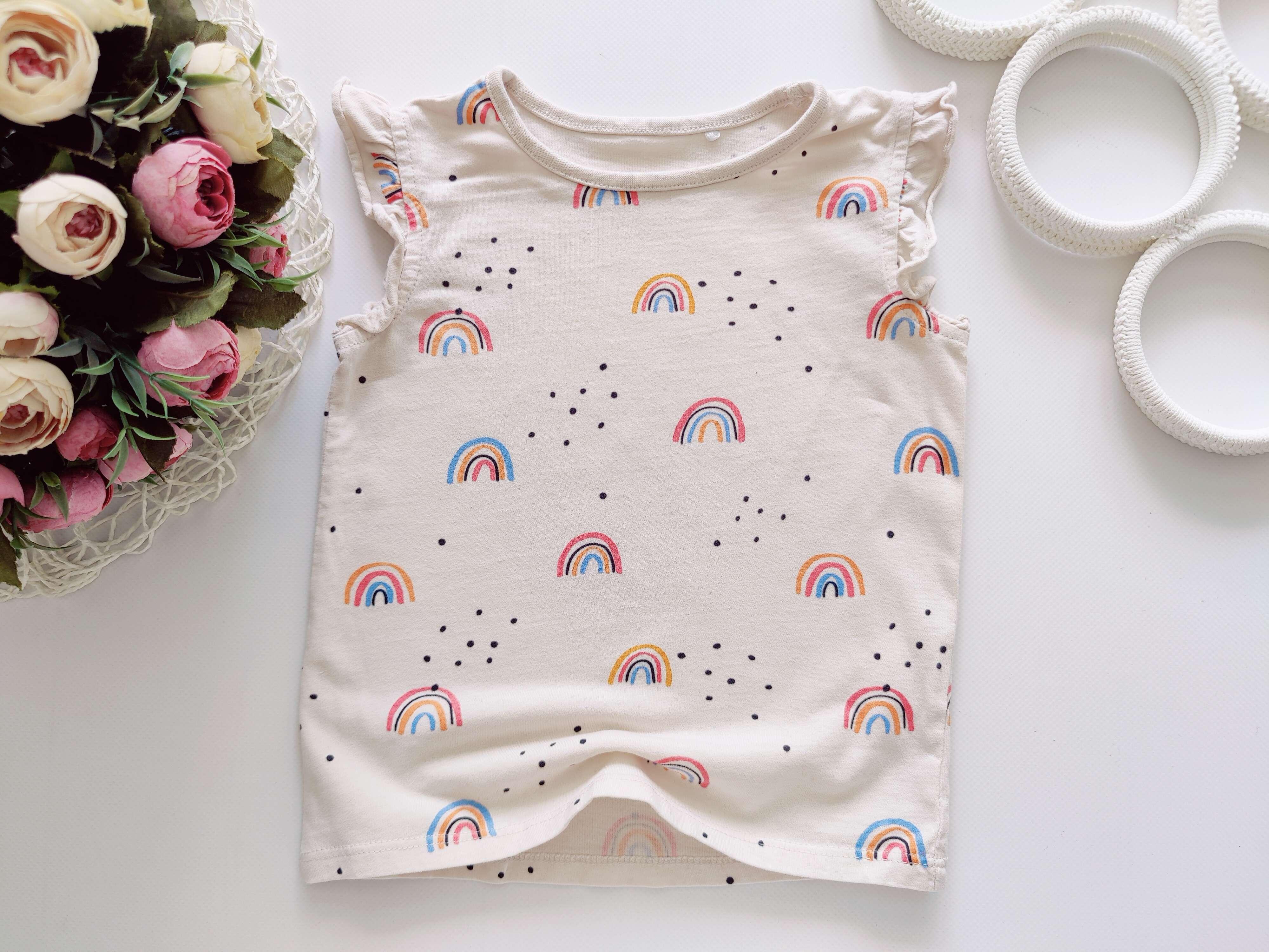 2,3 года, рост 92,98 Майка в радугах