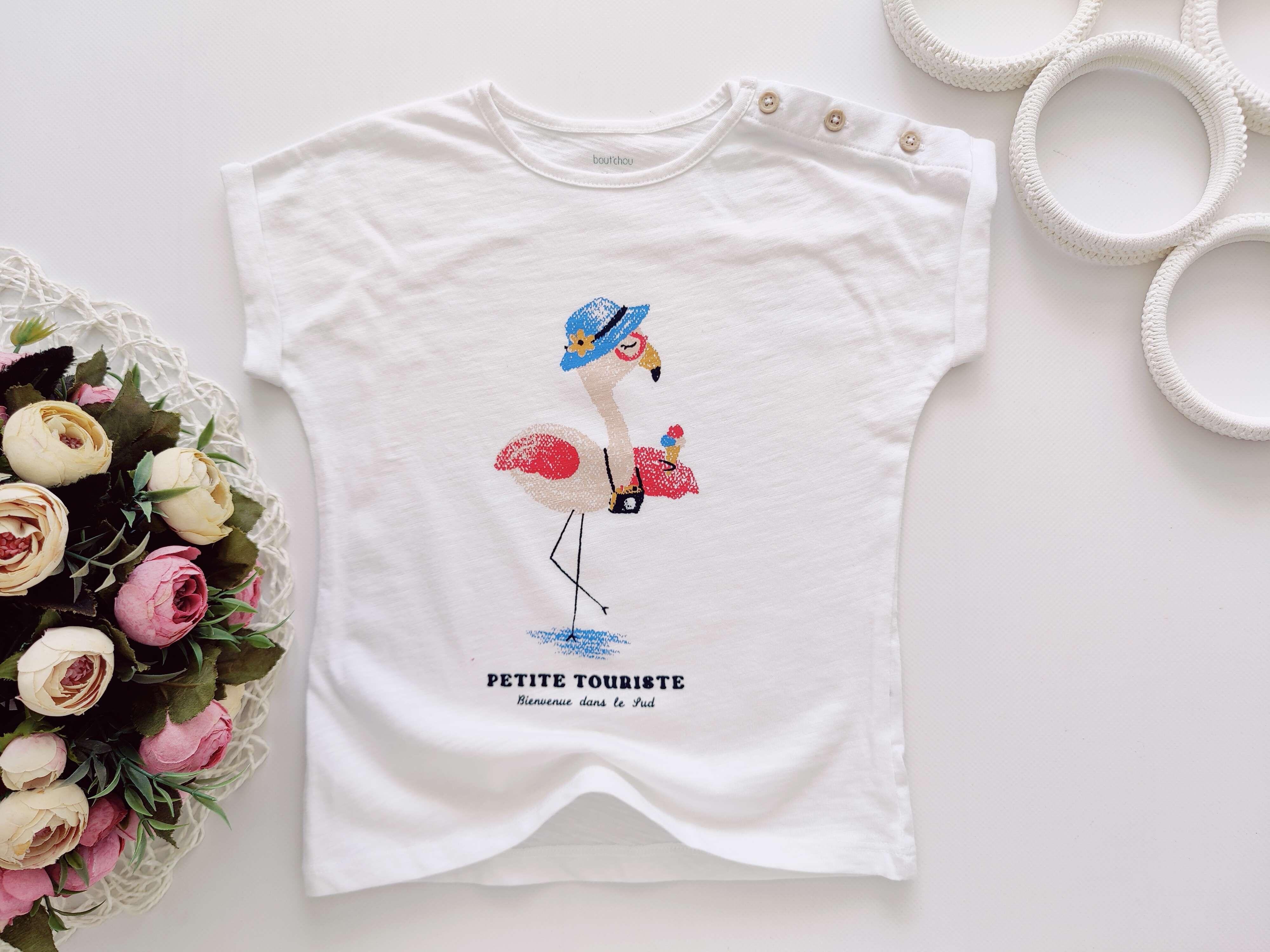 3 роки, зріст 98 Футболка з фламінго