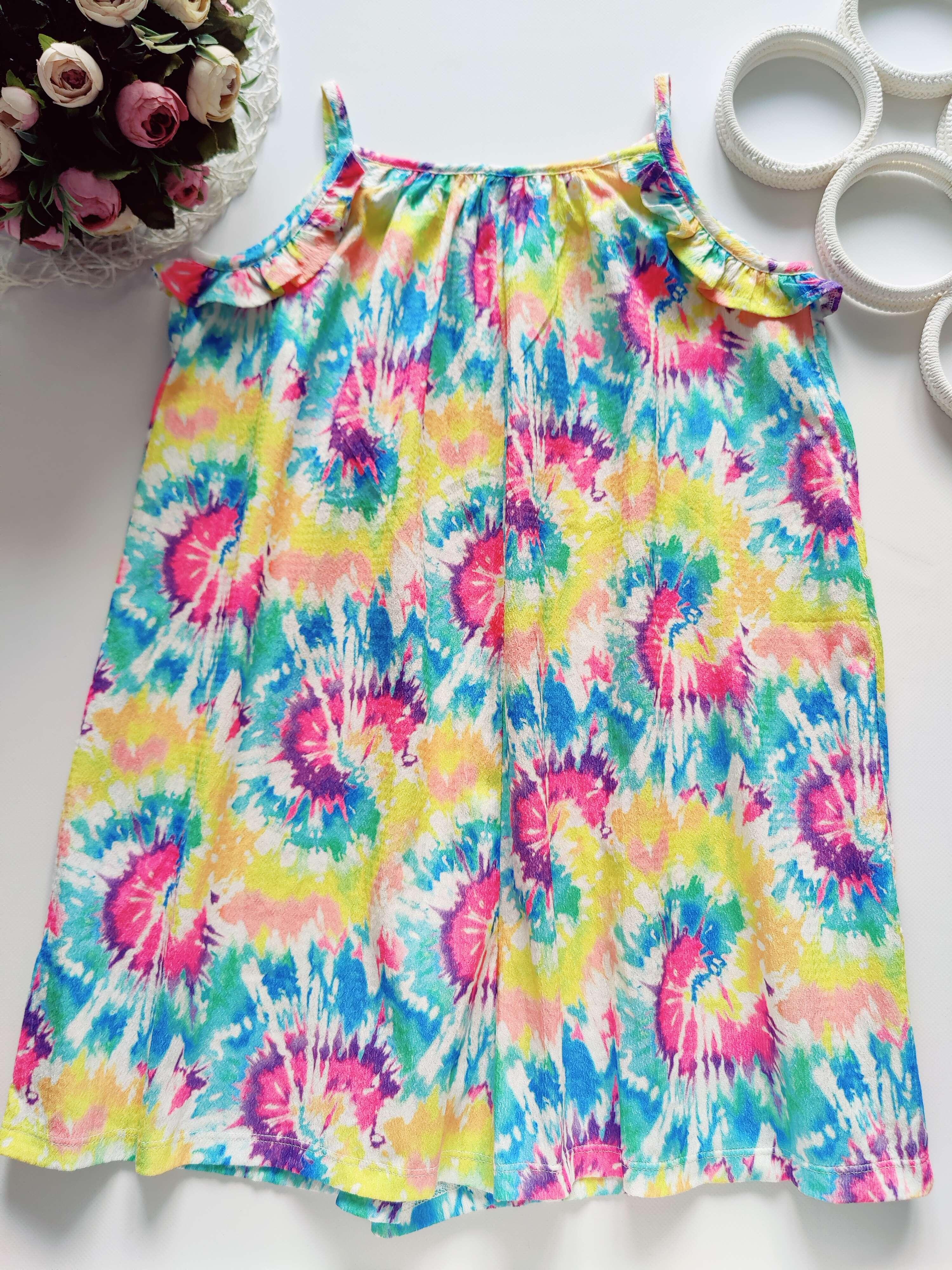 10 лет, рост 140 Свободный роомпер- сарафан