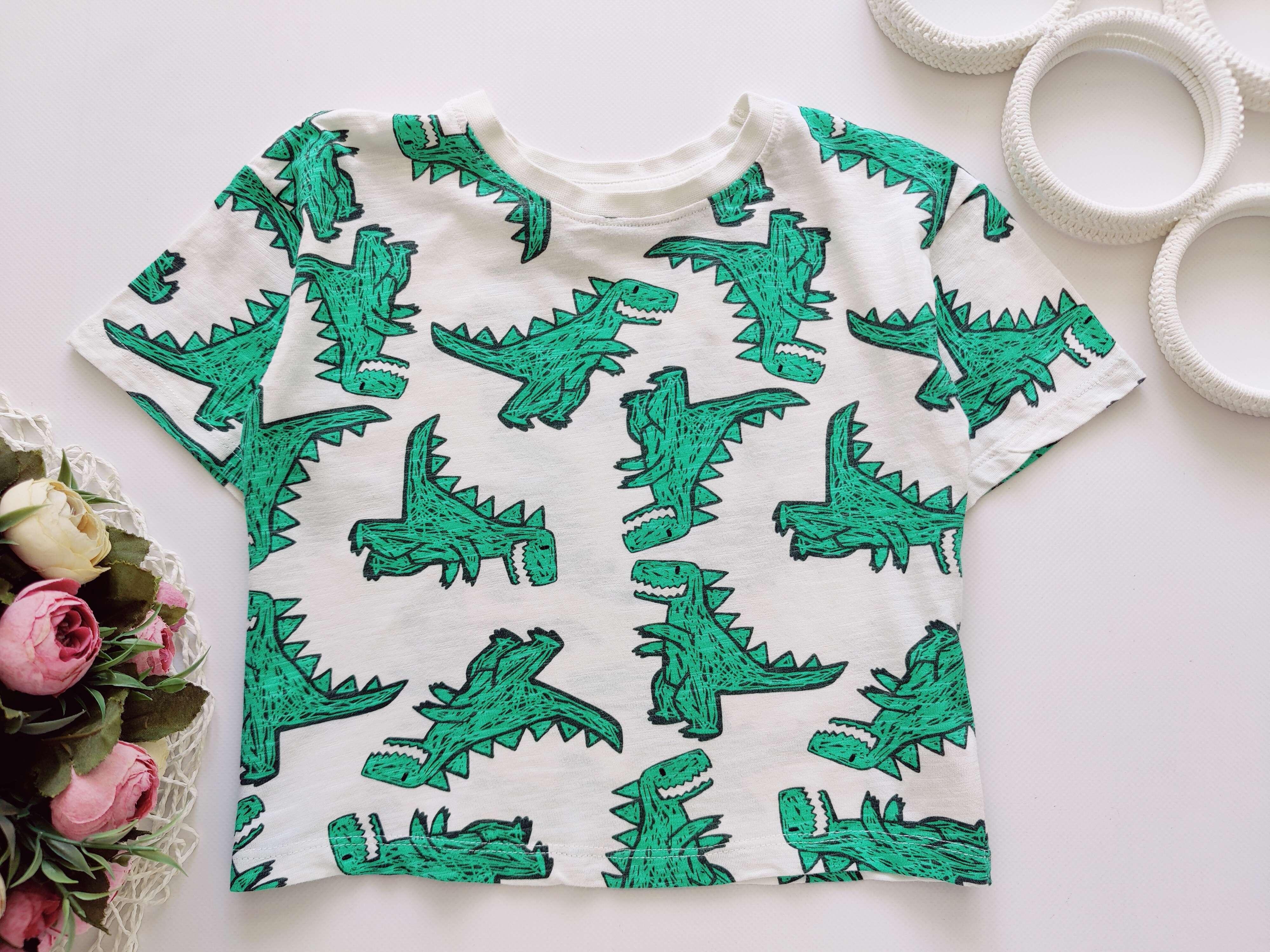 18,24 міс, зріст 92 Футболка з динозаврами