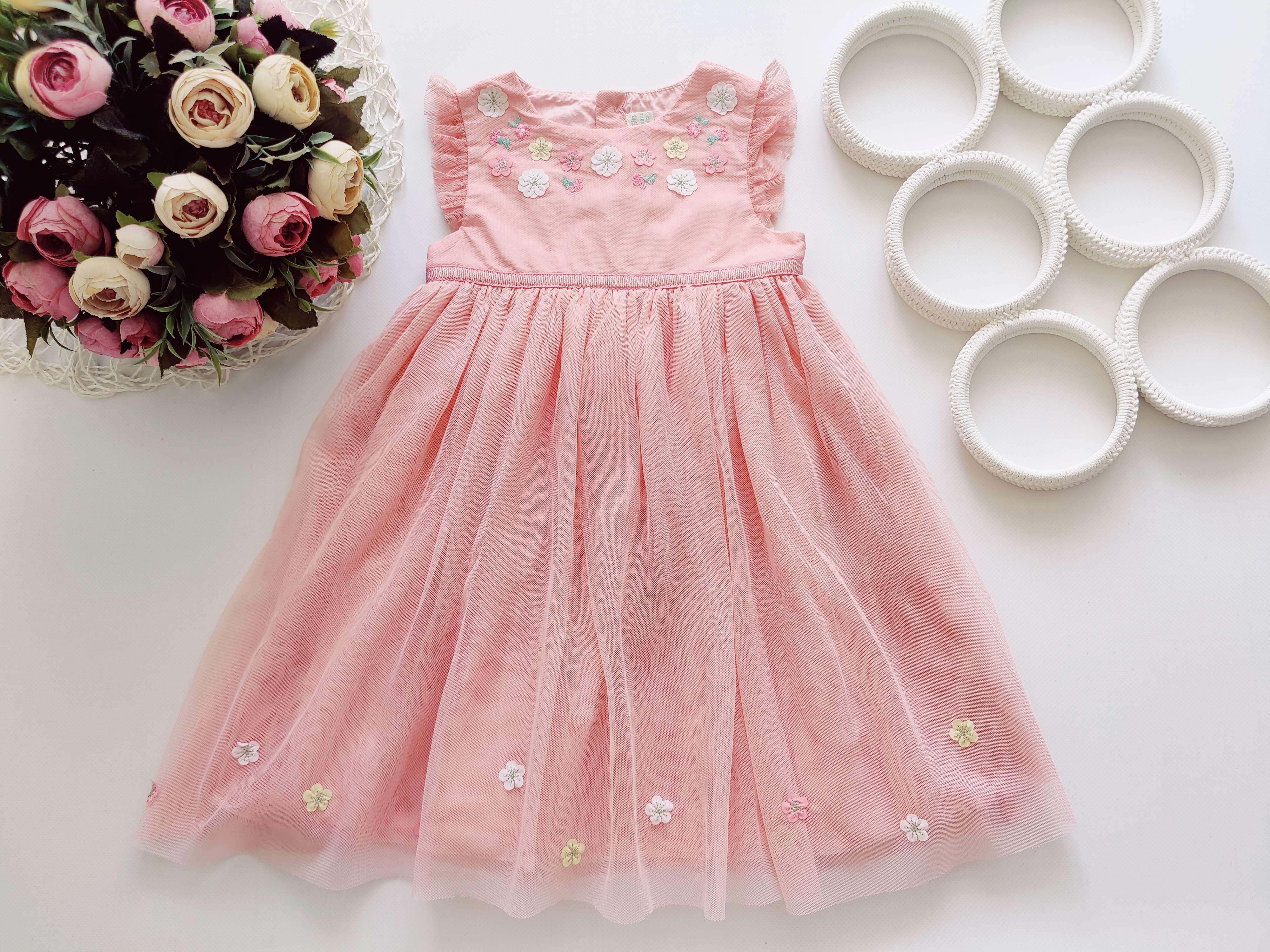 6,12 мес, Красивое нарядное детское платье