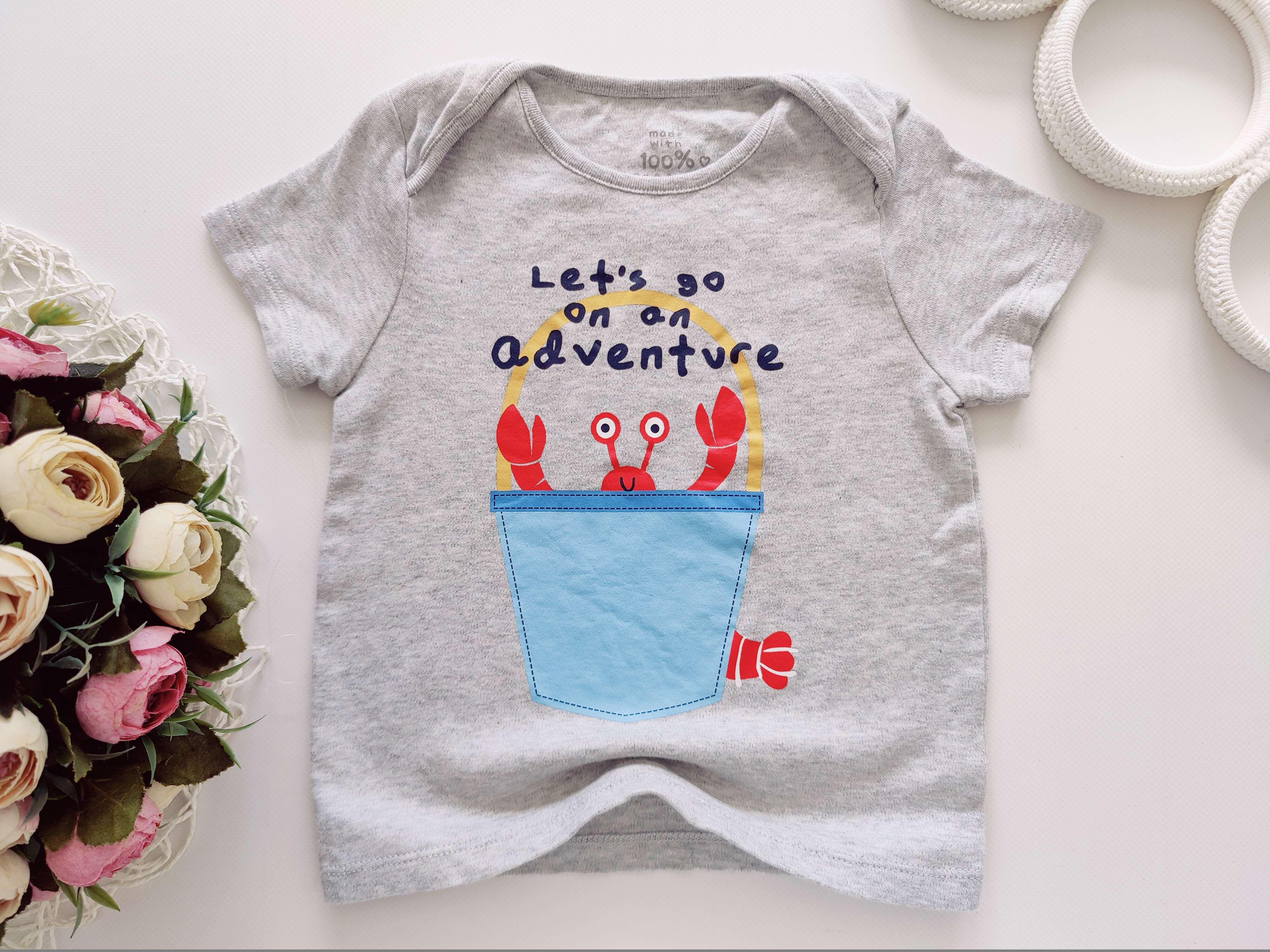 2,3 роки, зріст 98 Нова футболка з крабом