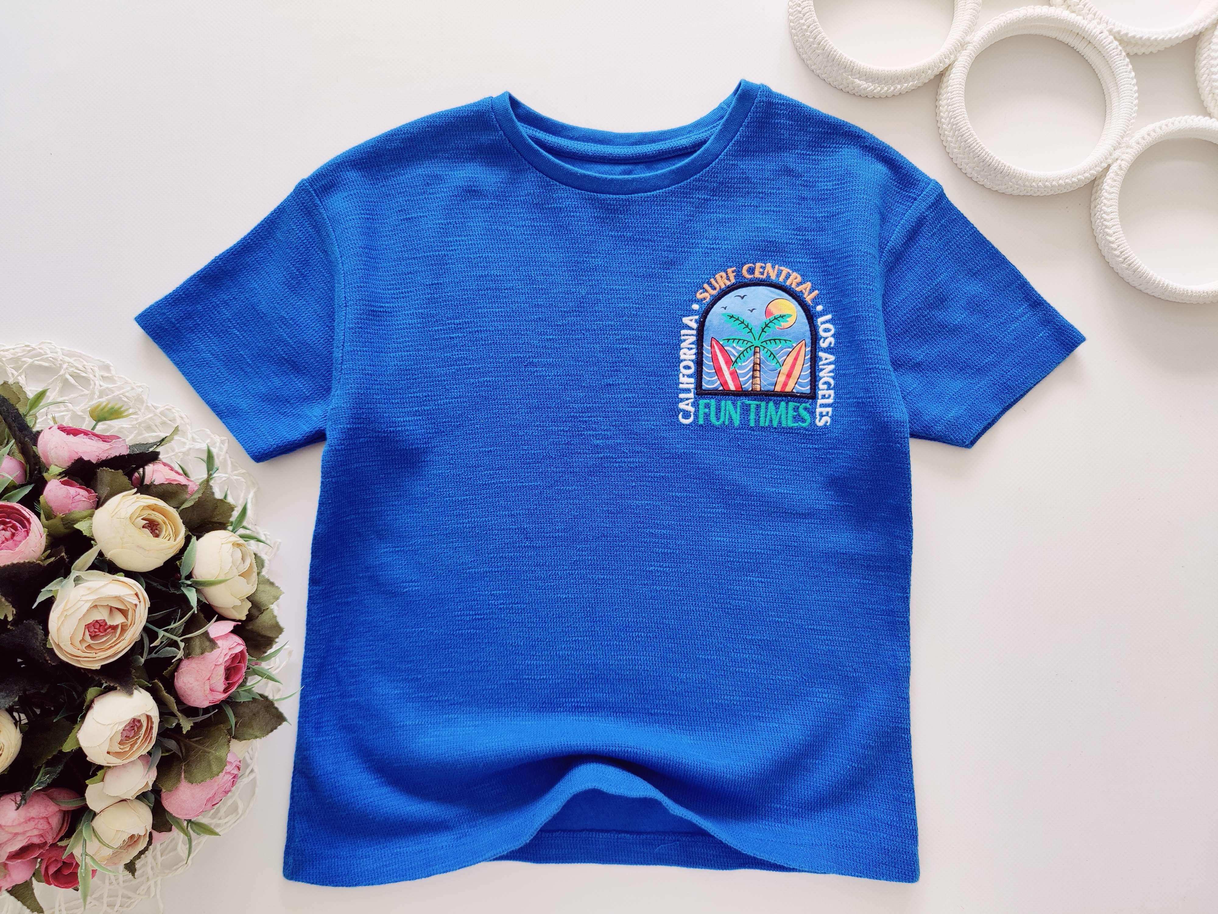 5,6 лет, рост 116 Футболка с пальмой