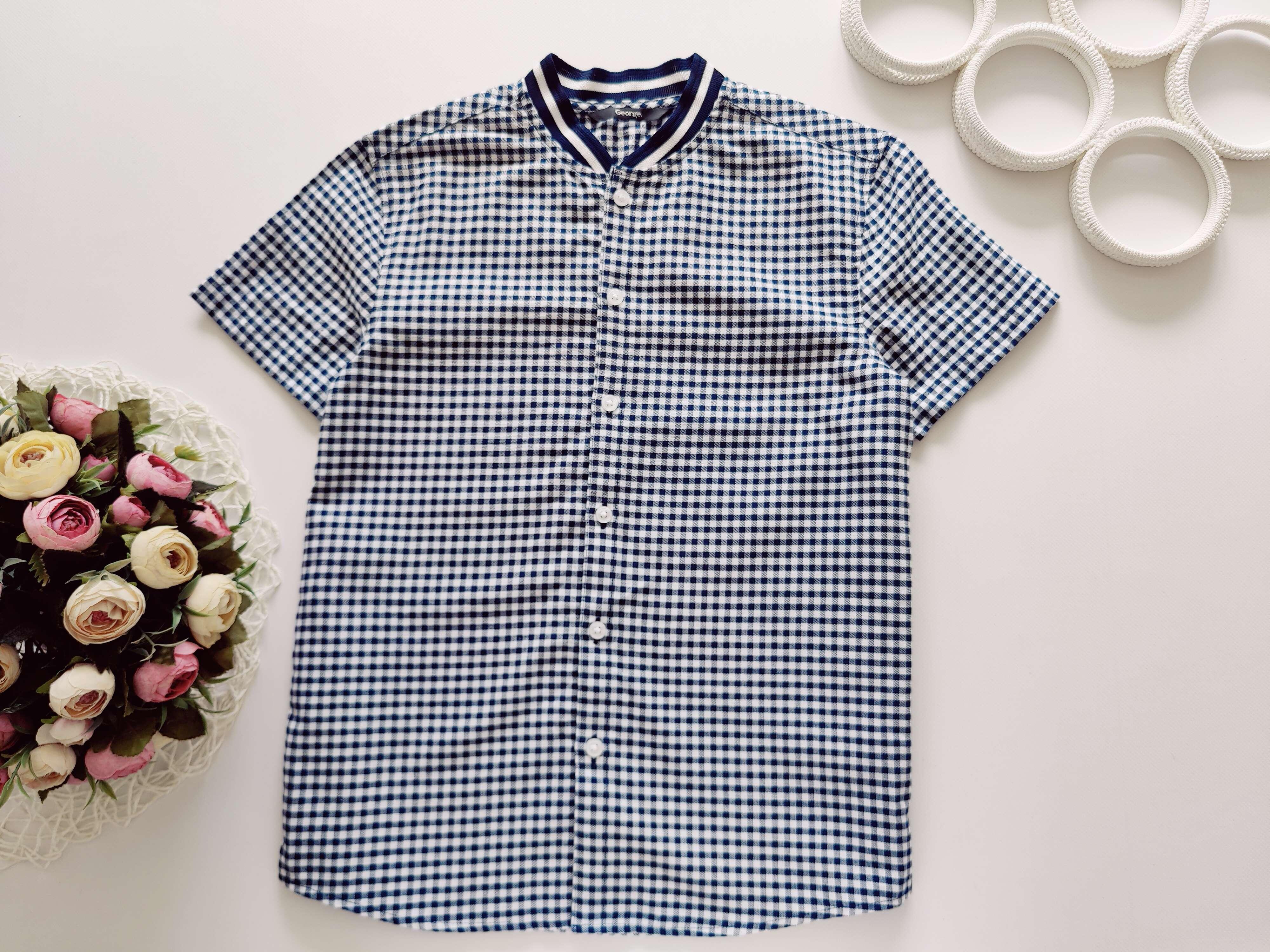 11,12 років, зріст 146,152 Нова сорочка в клітинку