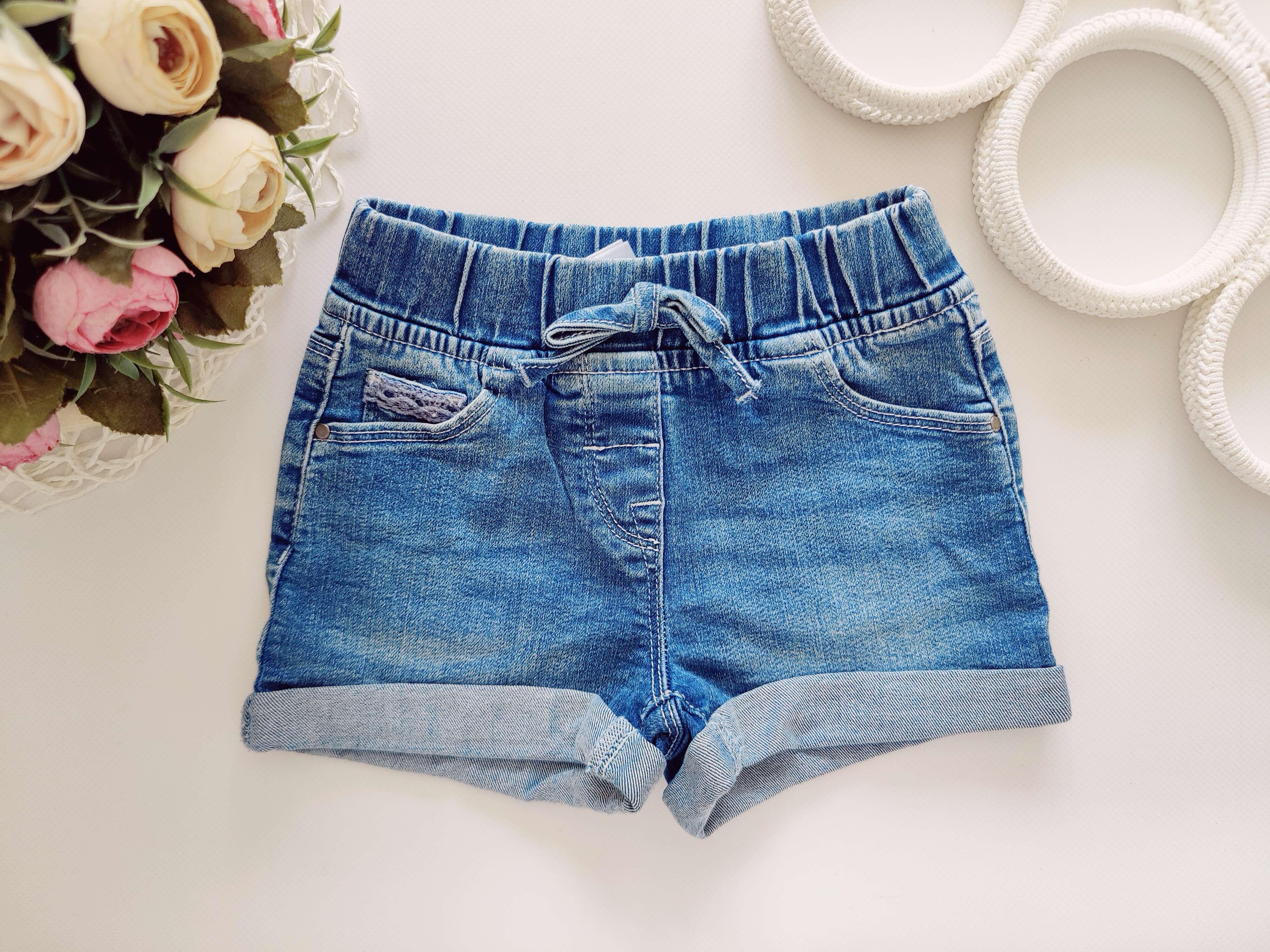 12,18 міс, зріст 86 Шорти на гумці джинс стретч