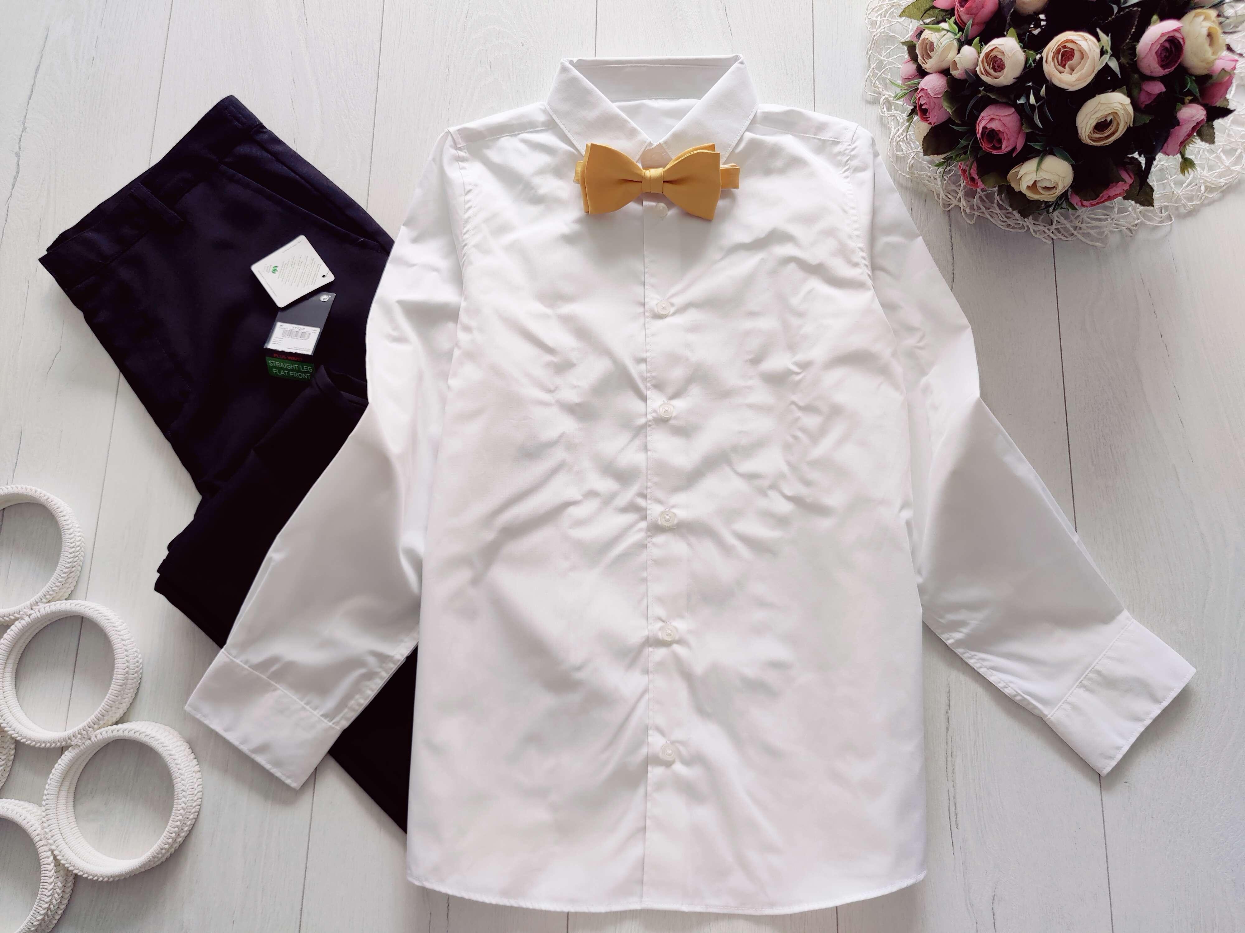 12,13 років, зріст 152,158 Нова біла сорочка і нові чорні штани