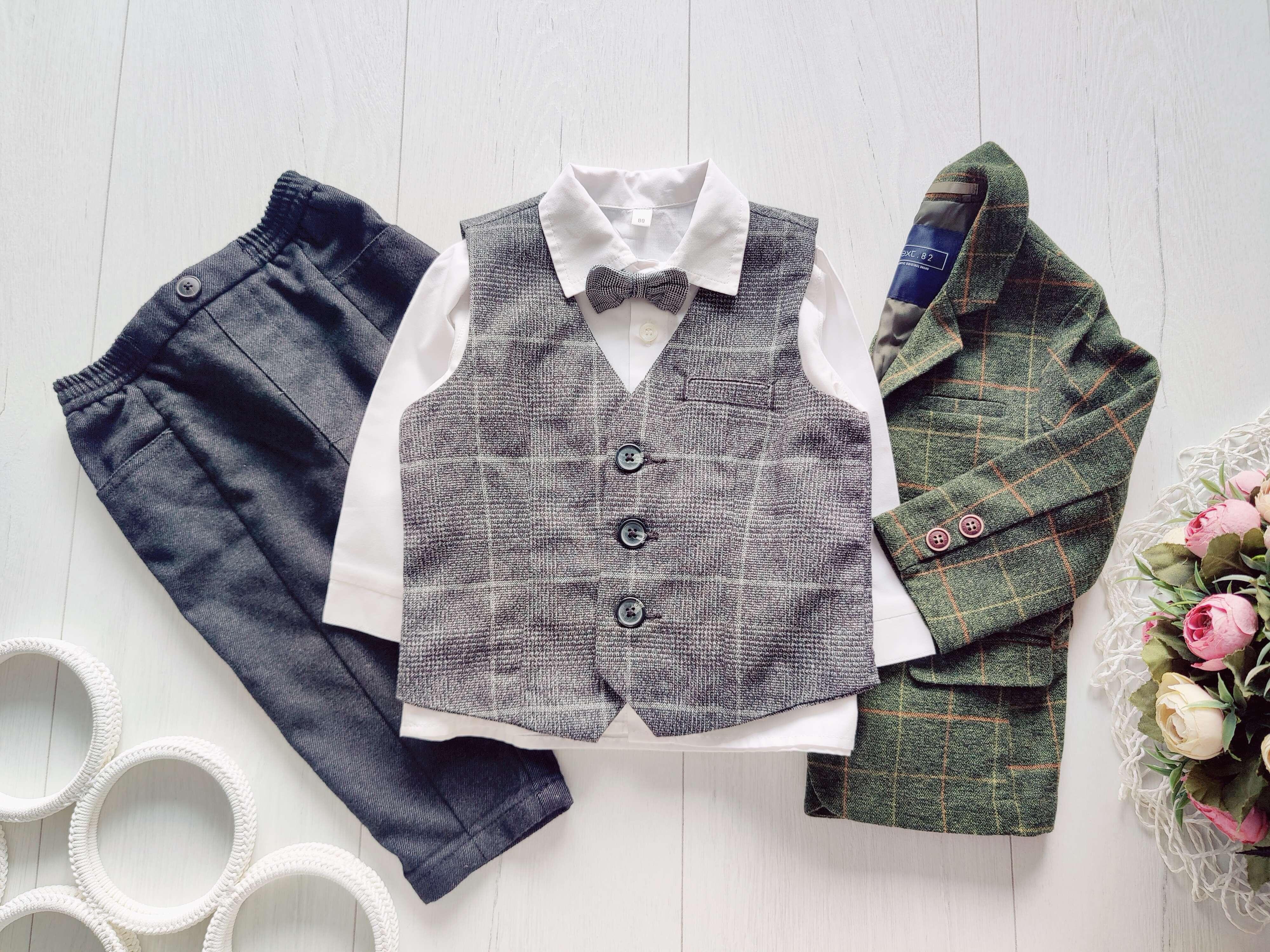 9,12 міс, зріст 80 Ошатний брючний костюм комплект