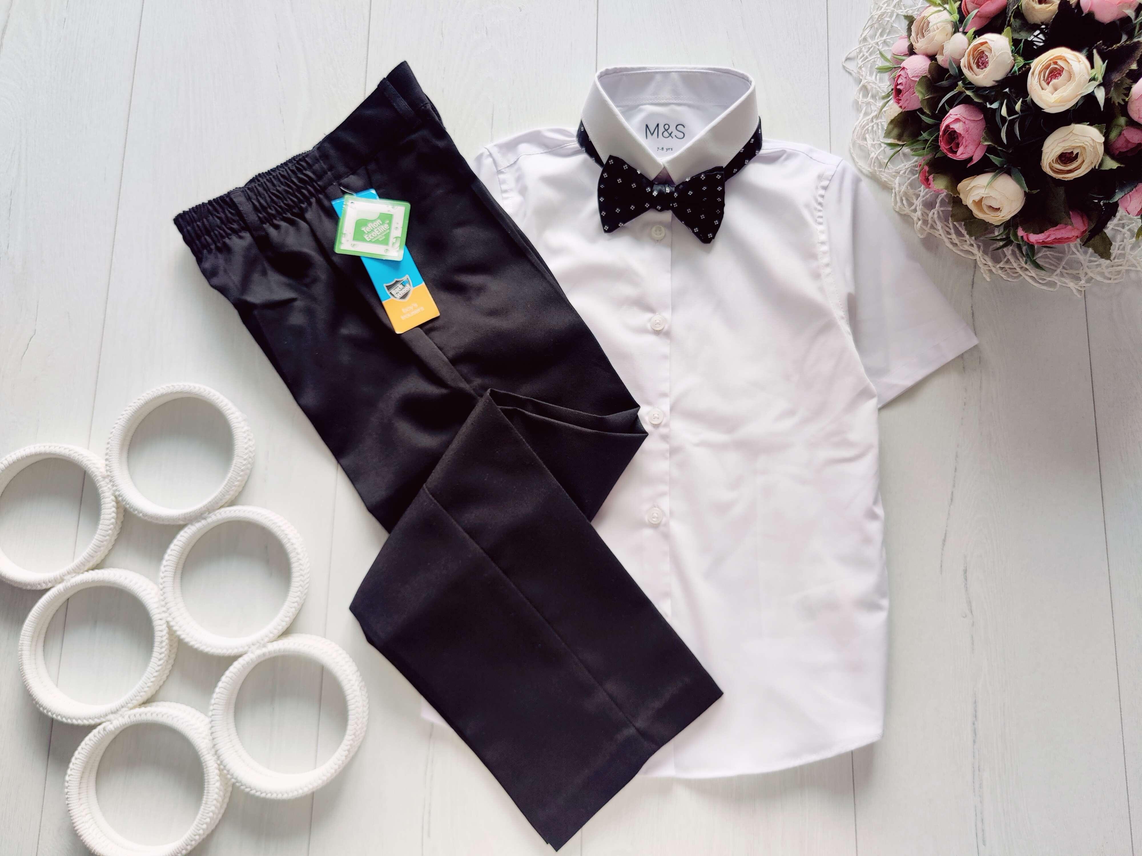 7,8 років, зріст 122,128 Нова біла сорочка і штани