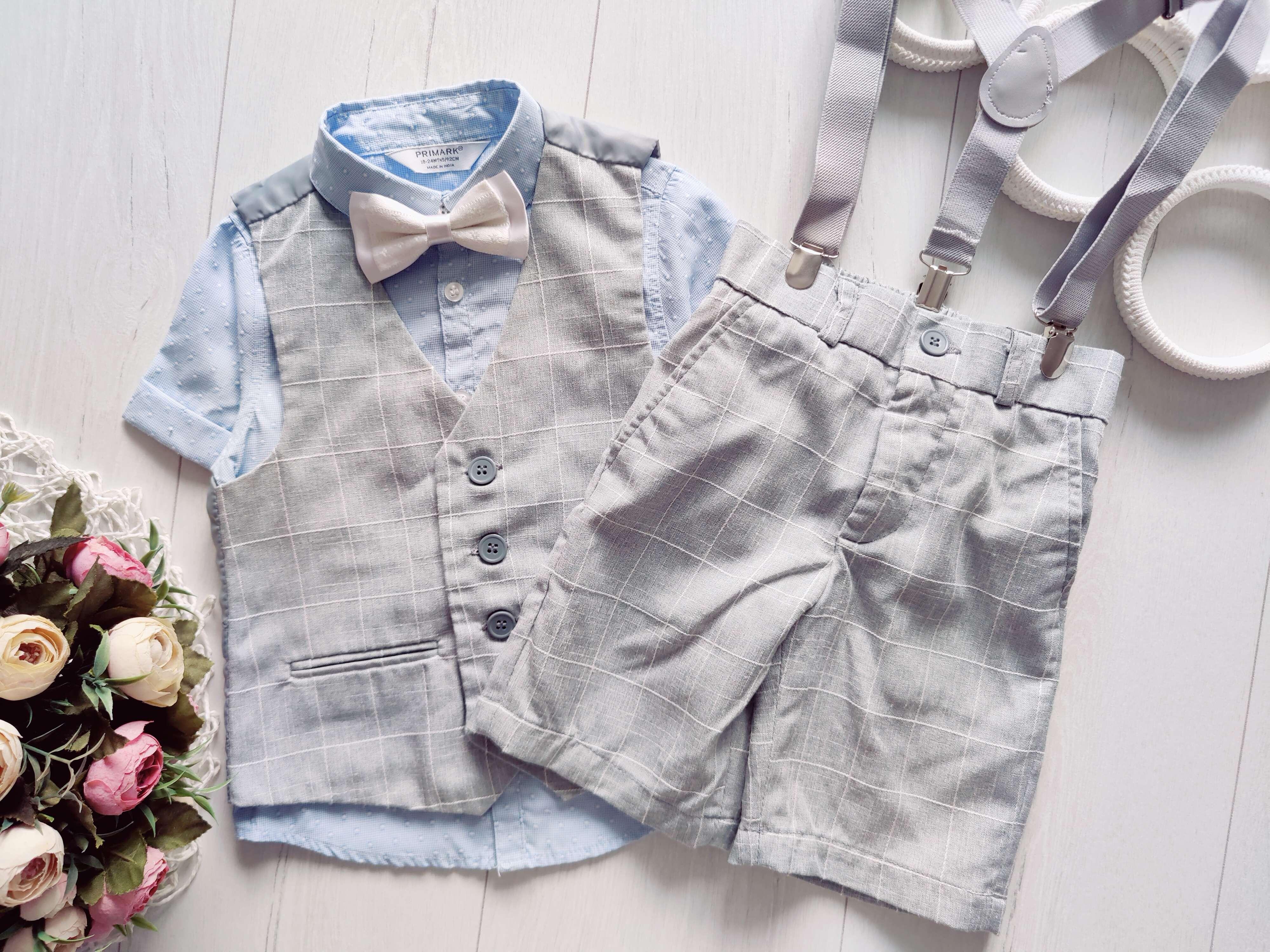 18,24 мес, рост 86,92 Нарядній летний классический костюм