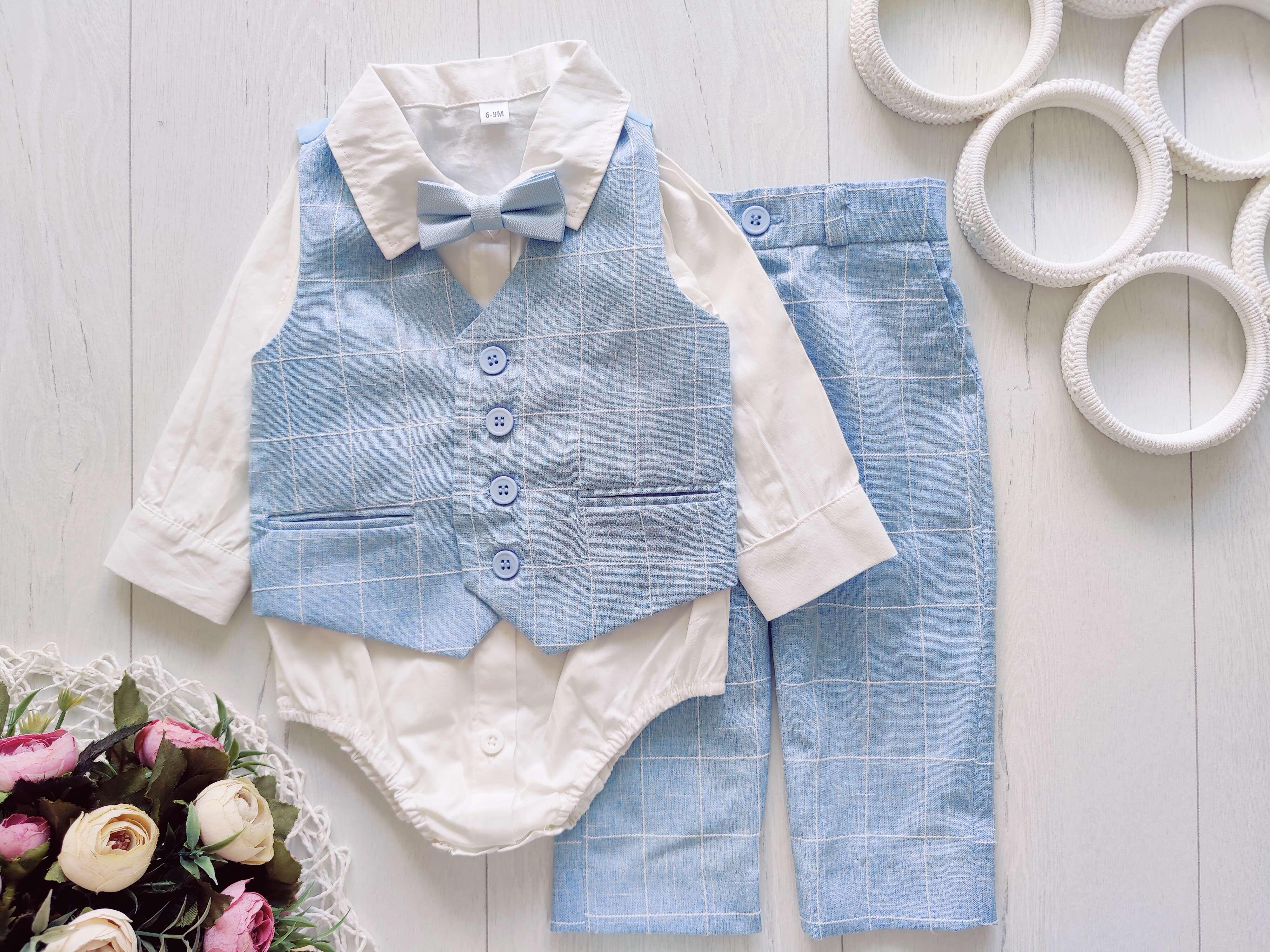 6,9 міс, зріст 68,74 Ошатний брючний костюм