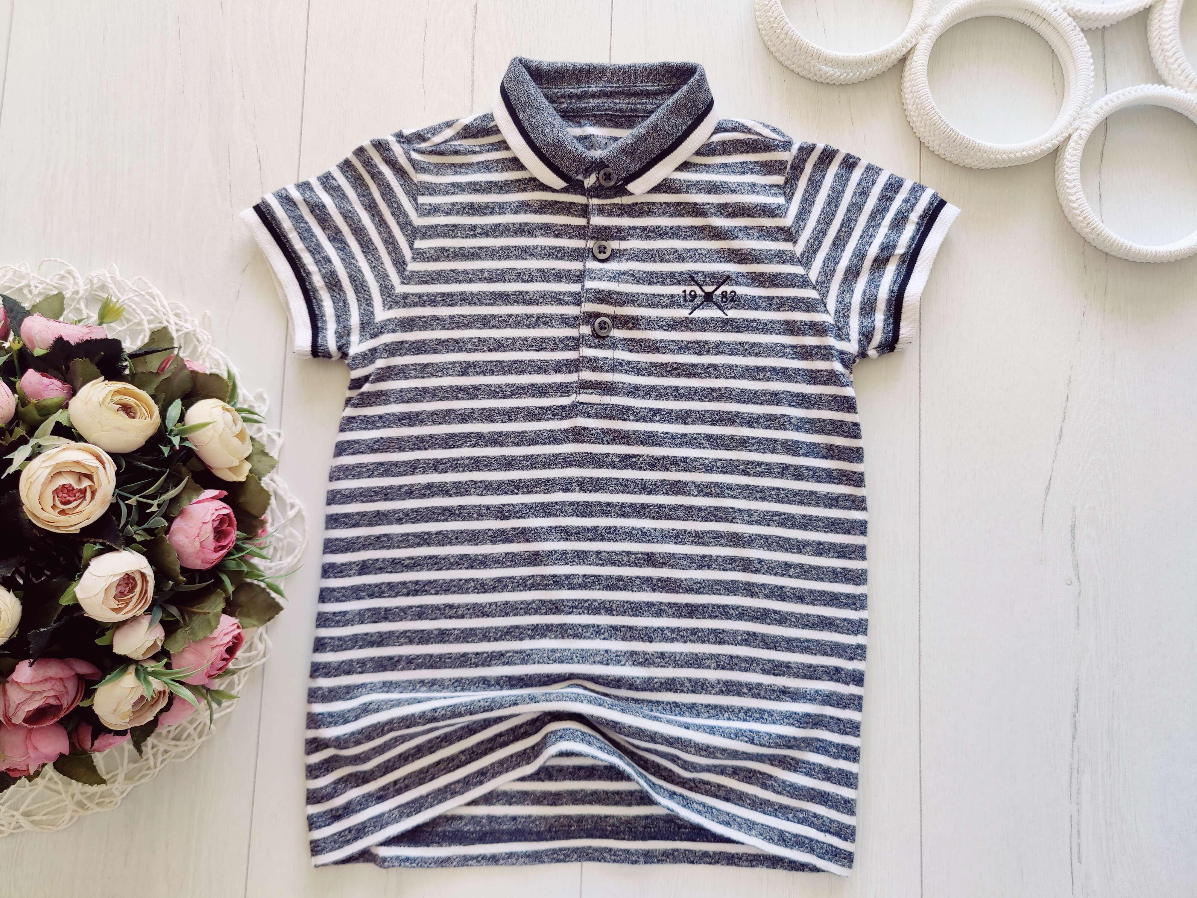 4,5 років, зріст 104,110 Поло в смужку