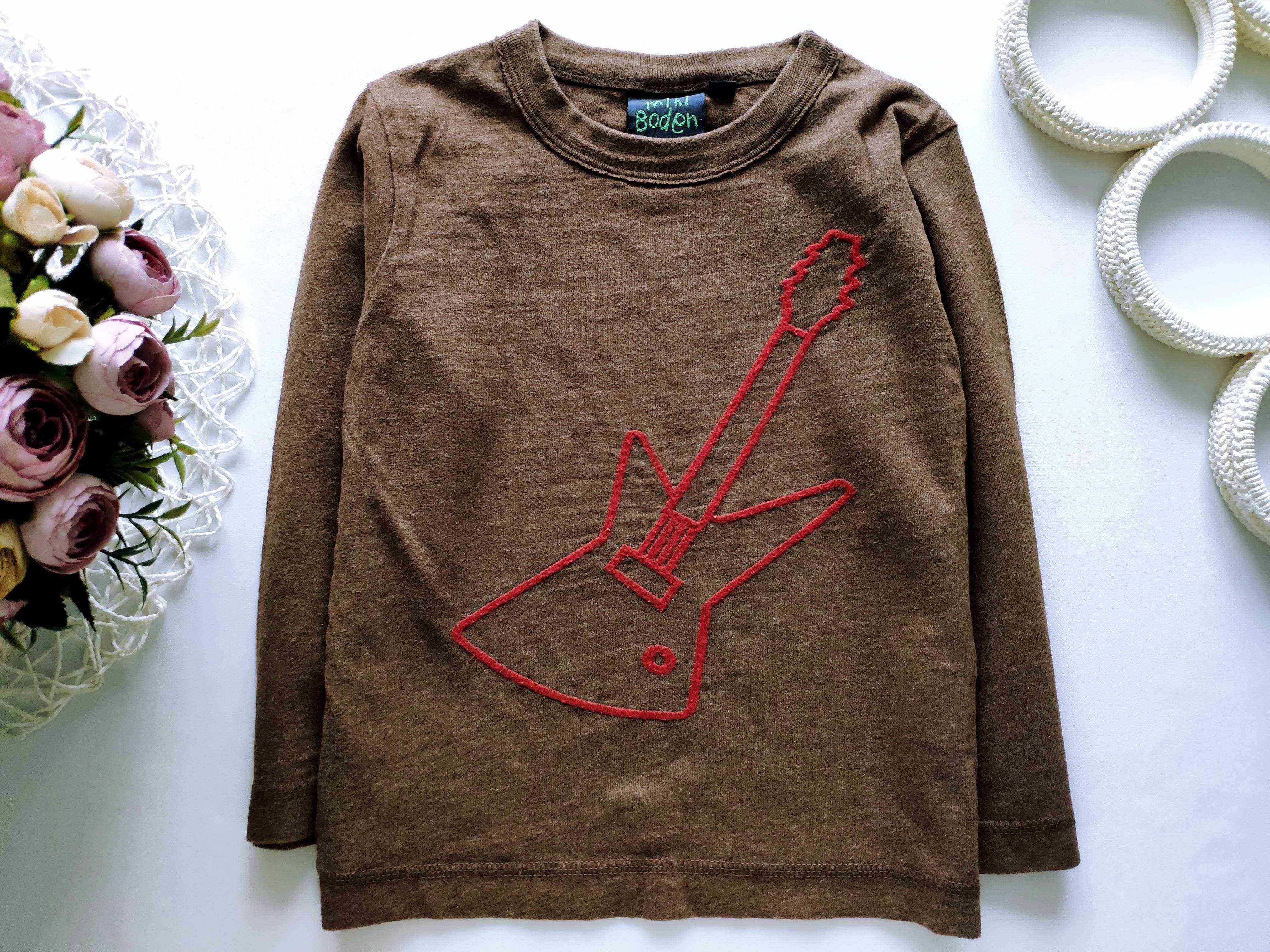 3 года, рост 98 Лонгслив с гитарой