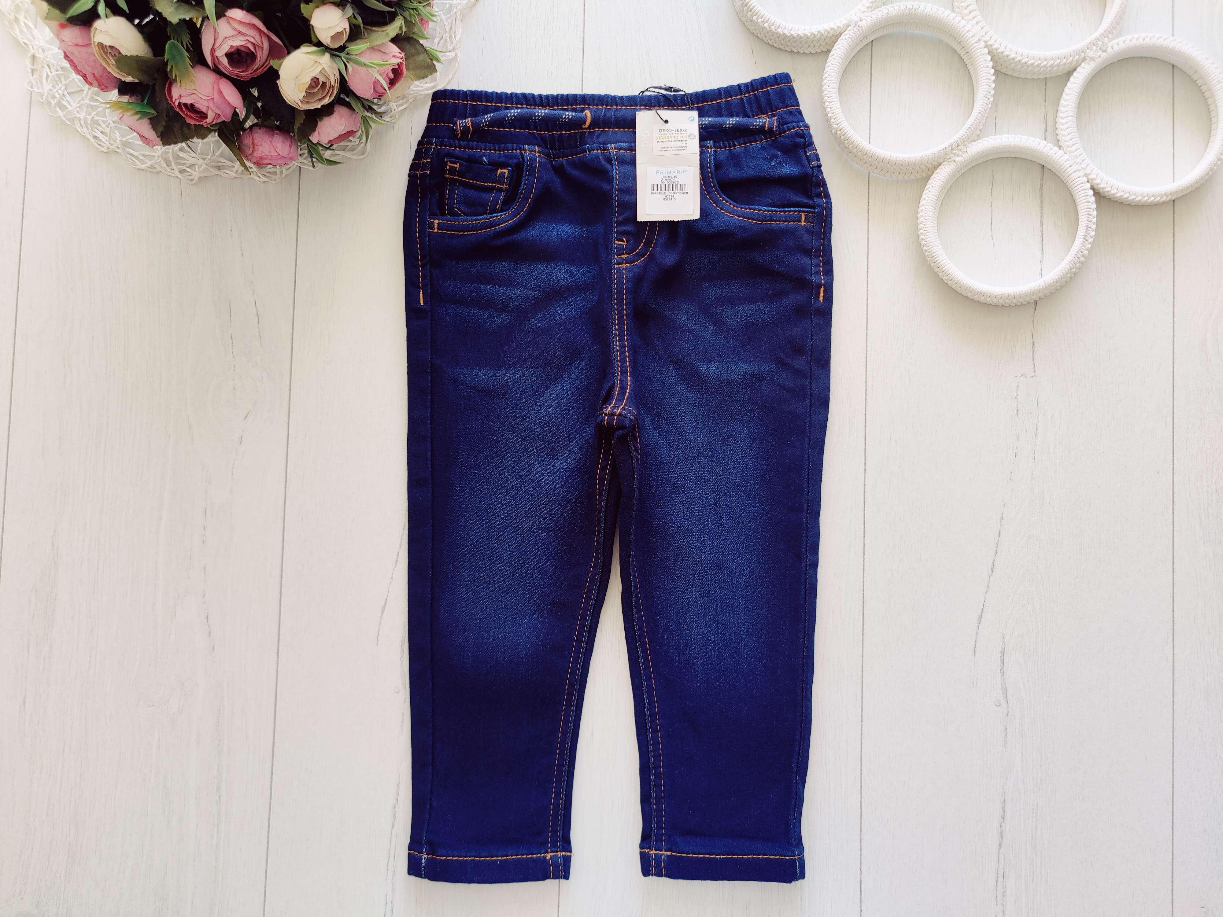 18,24 міс, зріст 92 Нові м'які джинси на гумці