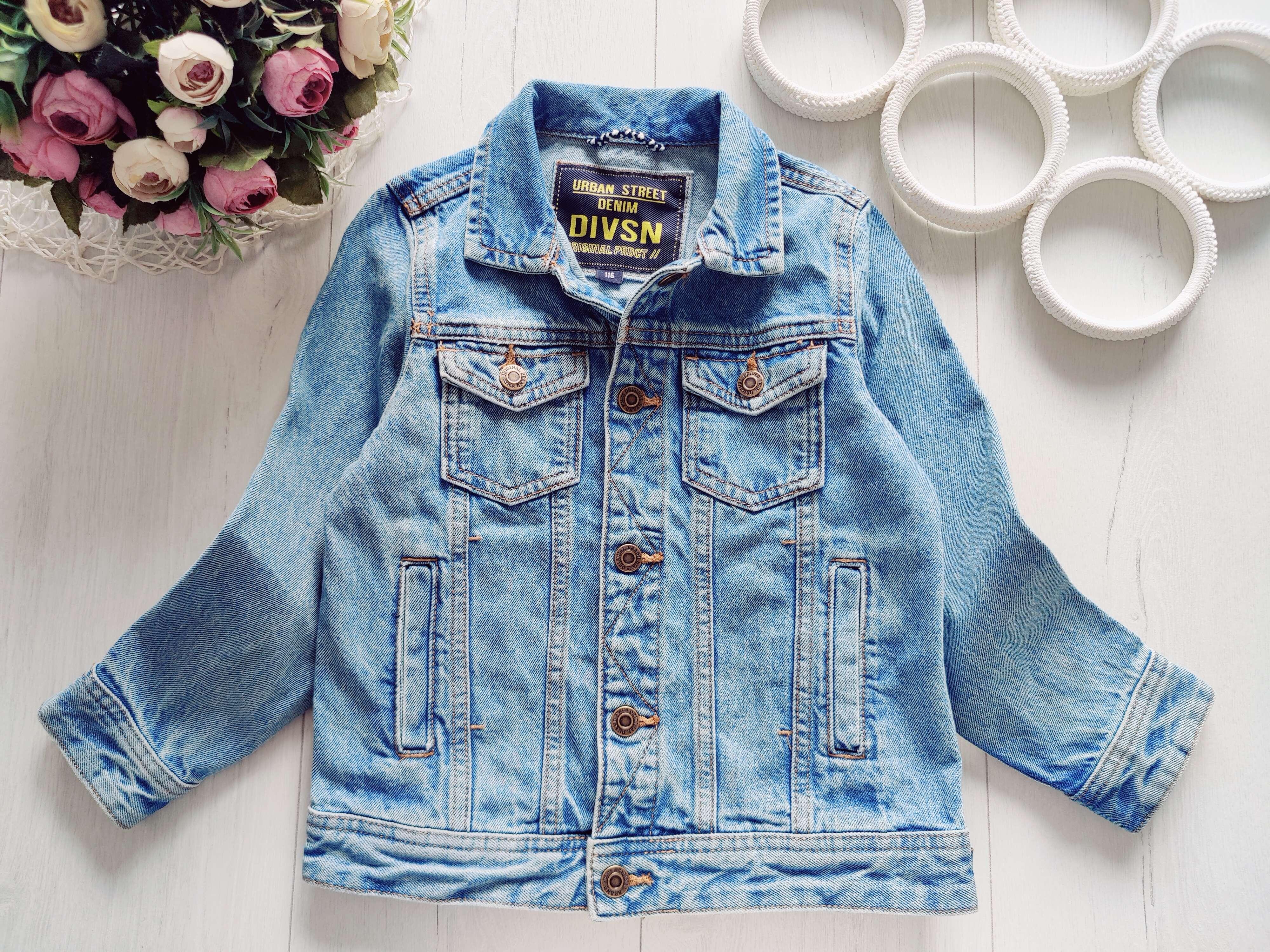 6 лет, рост 116 Джинсовка на кнопках