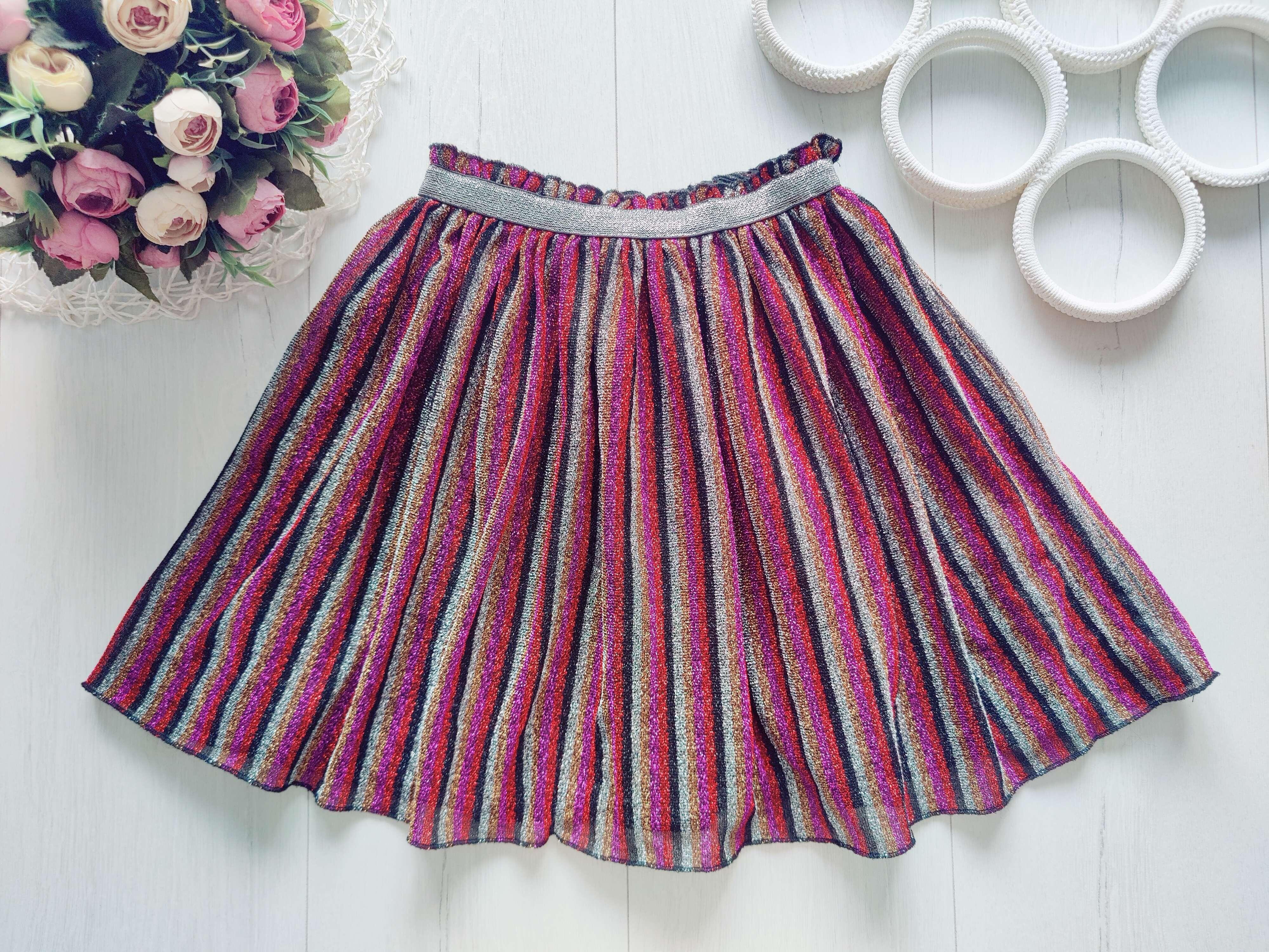 9 лет, рост 134 Красивая детская юбка