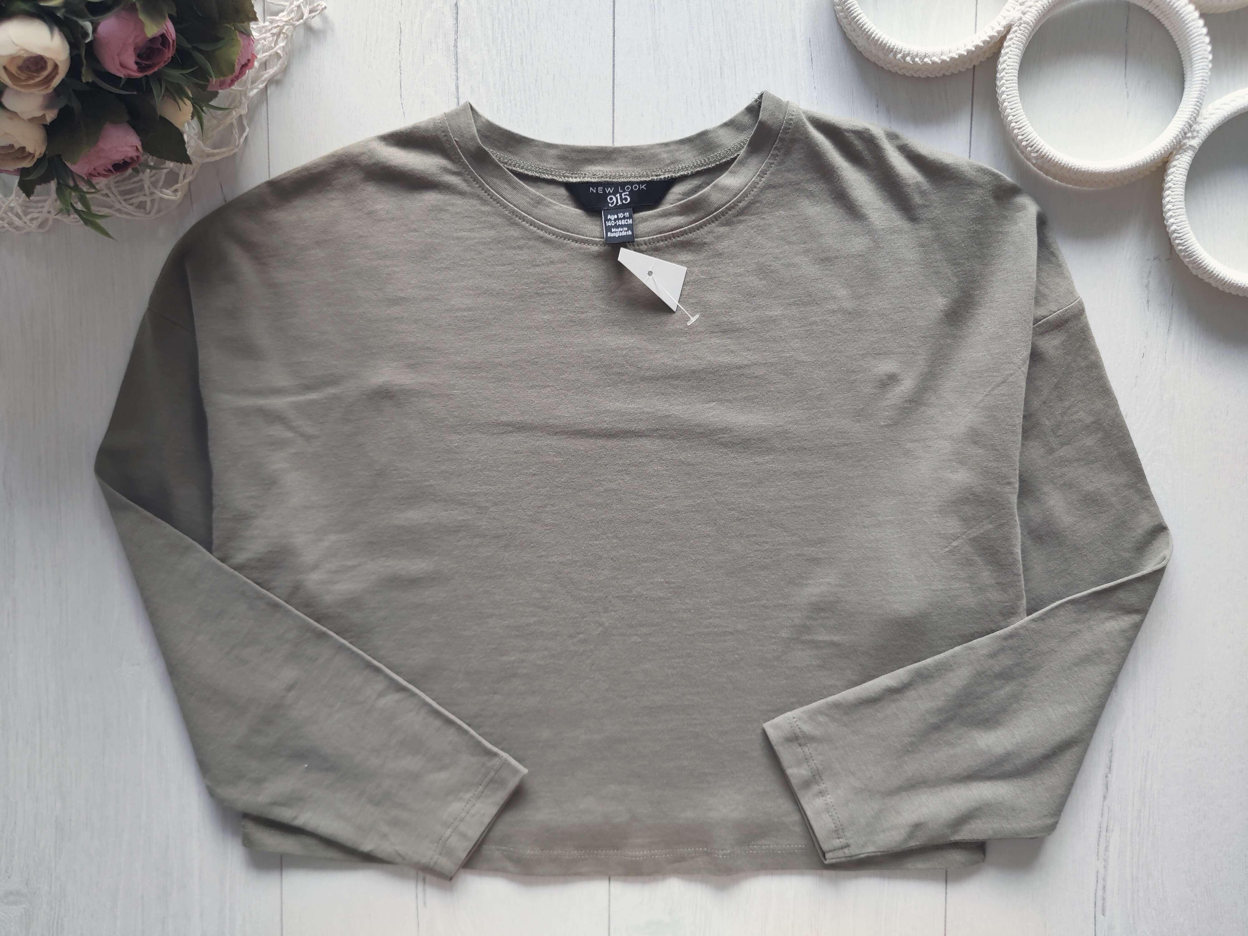 10,11 лет, рост 140,146 Новый лонг оверсайз хаки