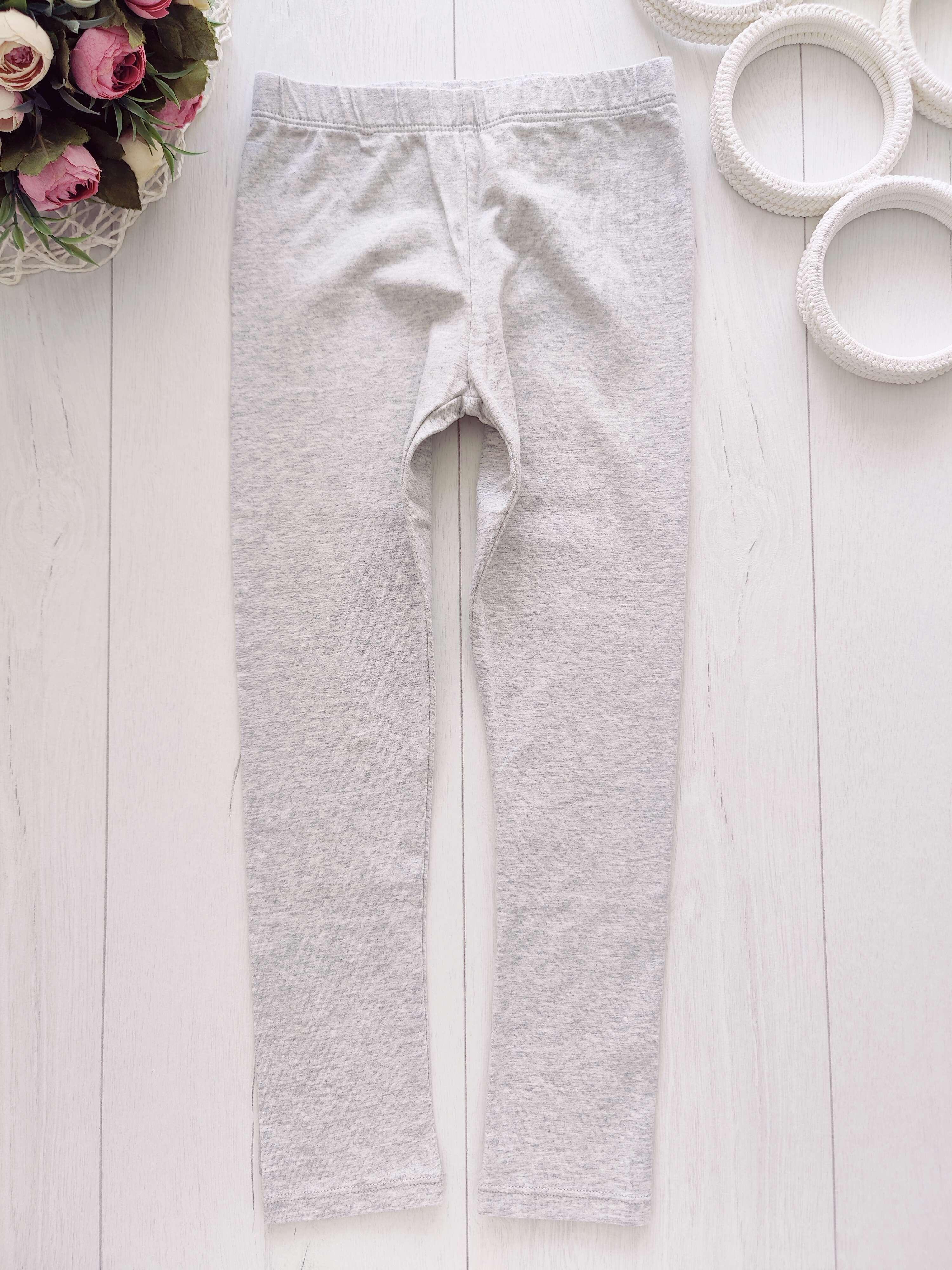 5,6 лет, рост 110,116 Серые лосины