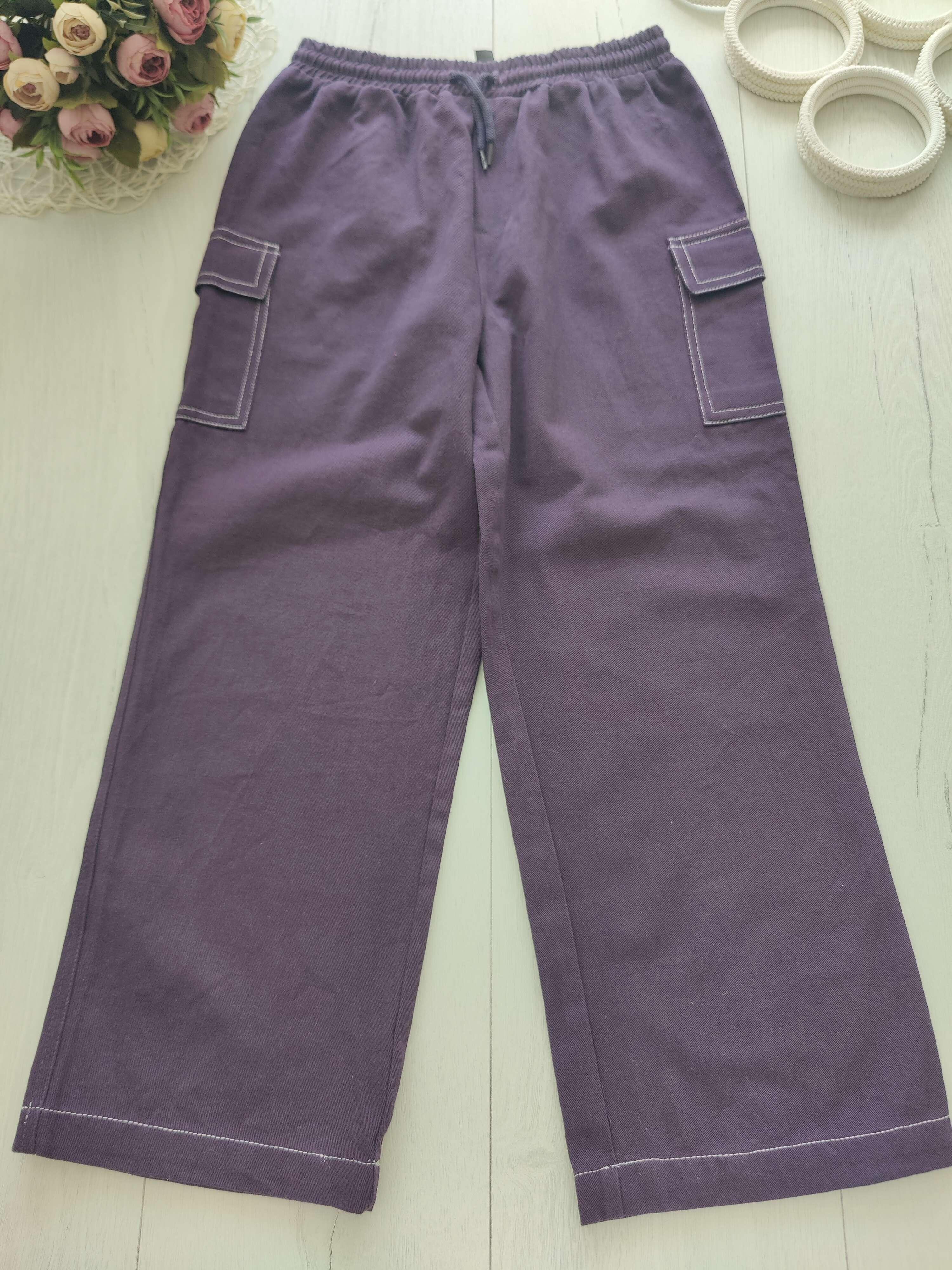 9,10 лет, рост 134,140 Широкие штаны