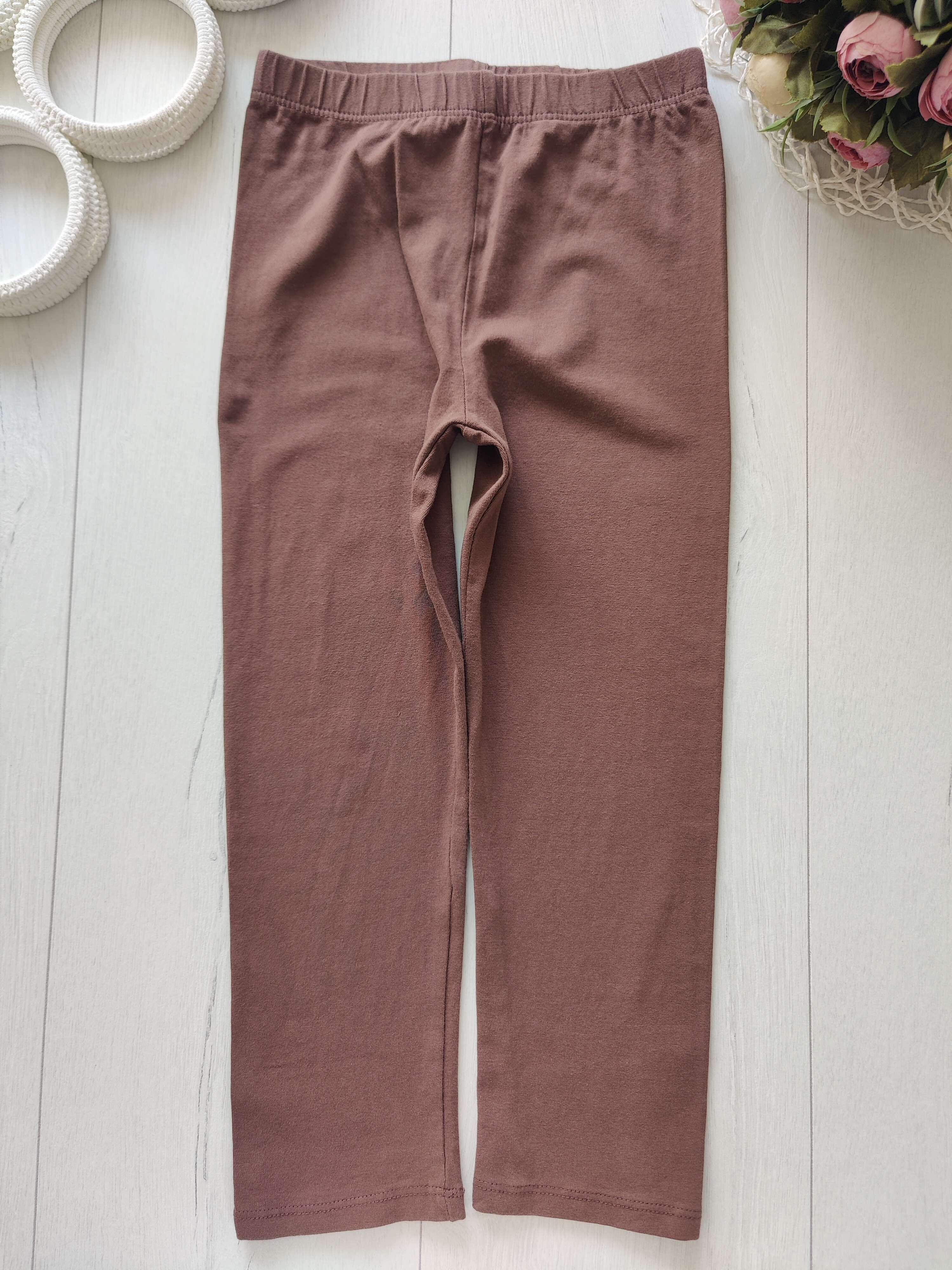 7,8 лет, рост 128 Коричневые лосины