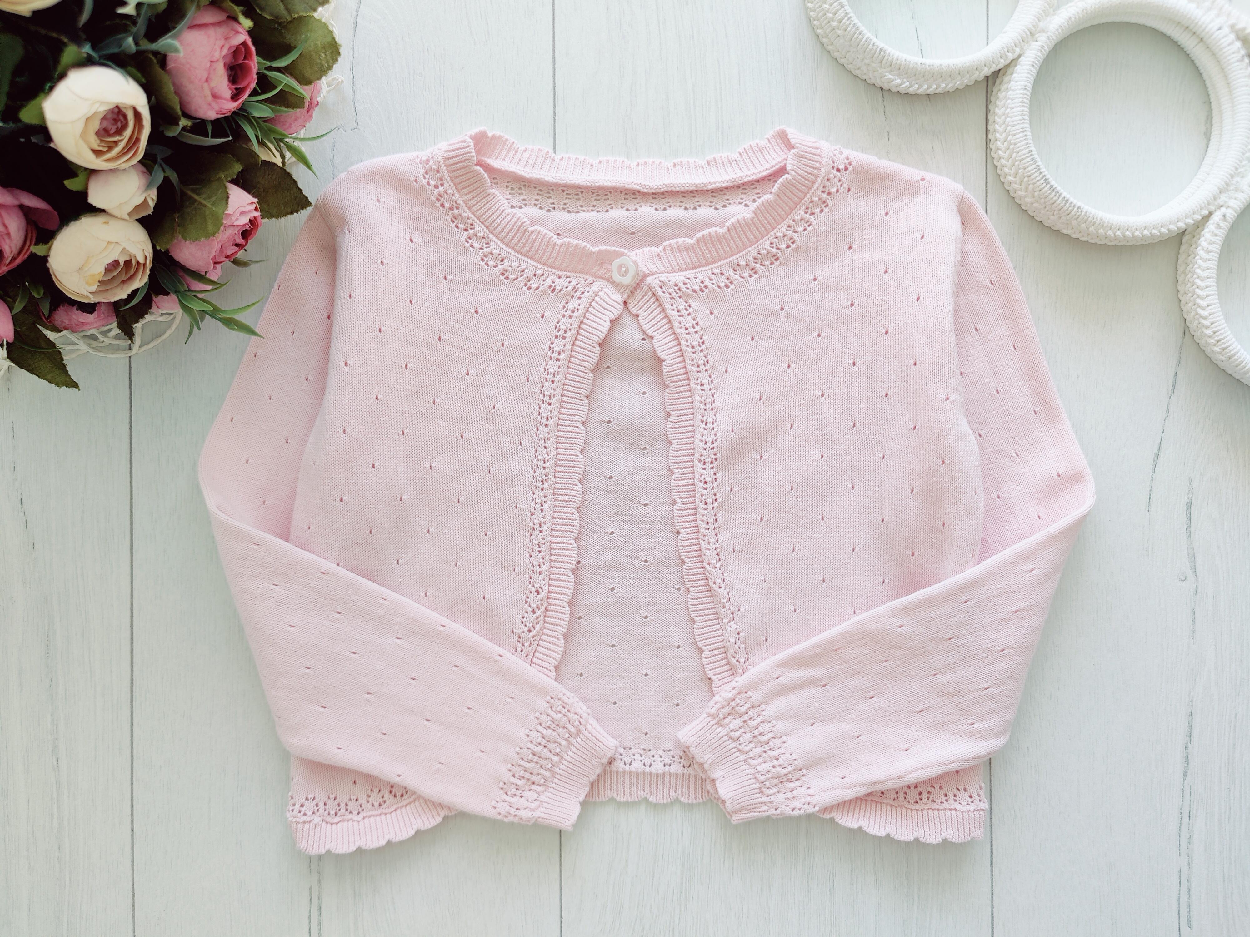 3,4 роки, зріст 98,104 Ніжно рожеве болеро мікров'язка