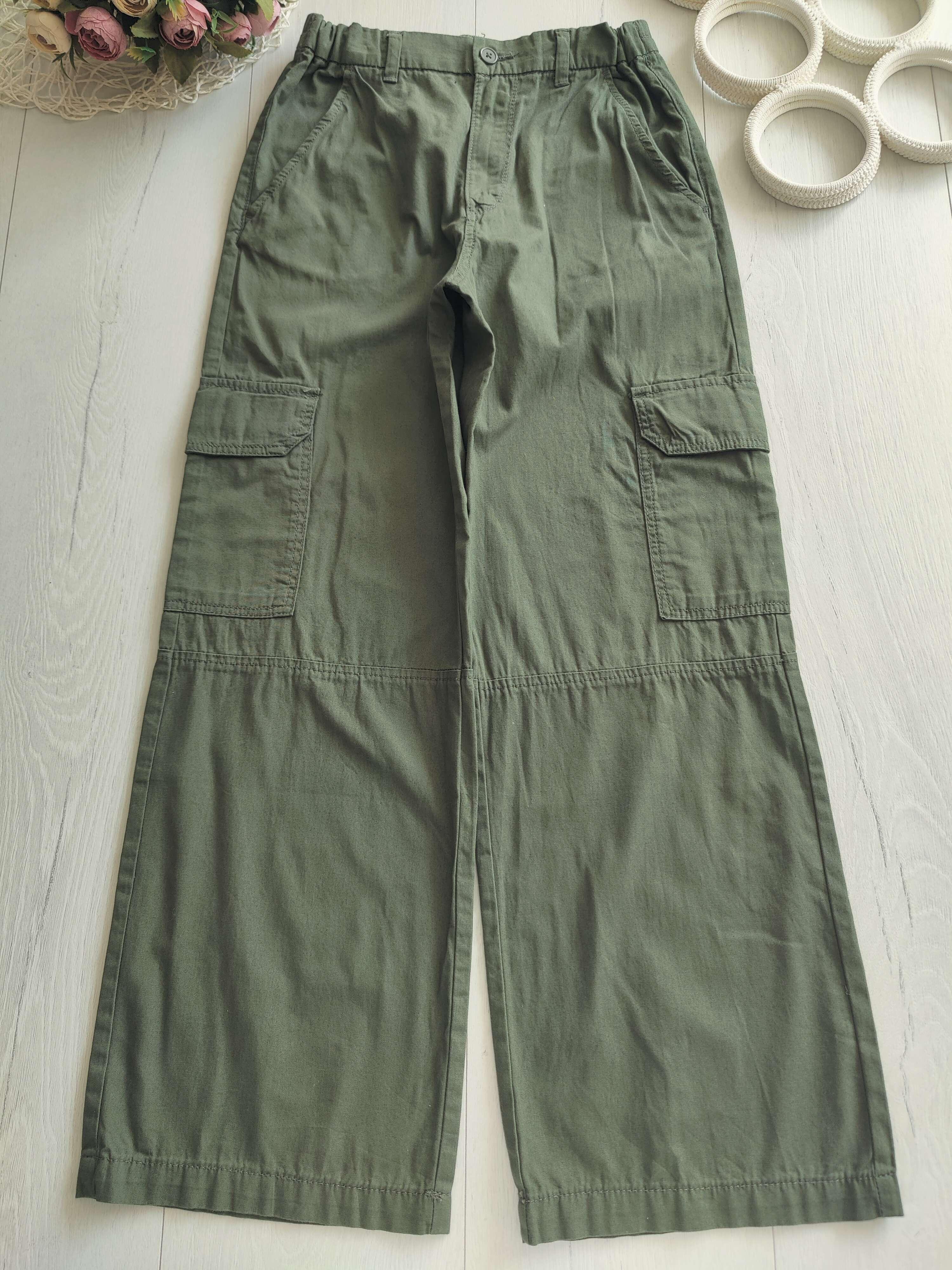 11,12 лет, рост 152 Свободные штаны