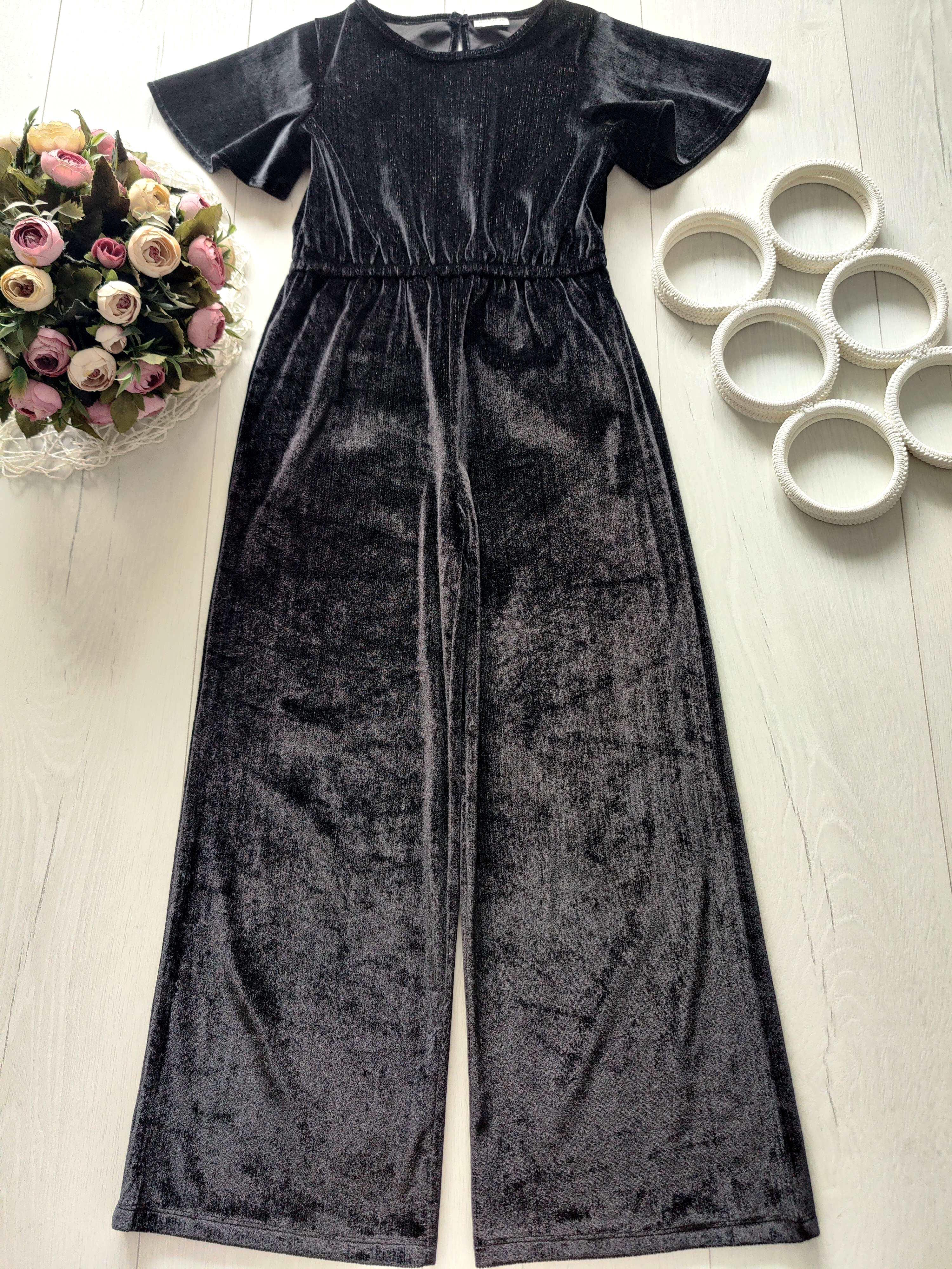 8,9 лет, рост 134 Бархатный ромпер