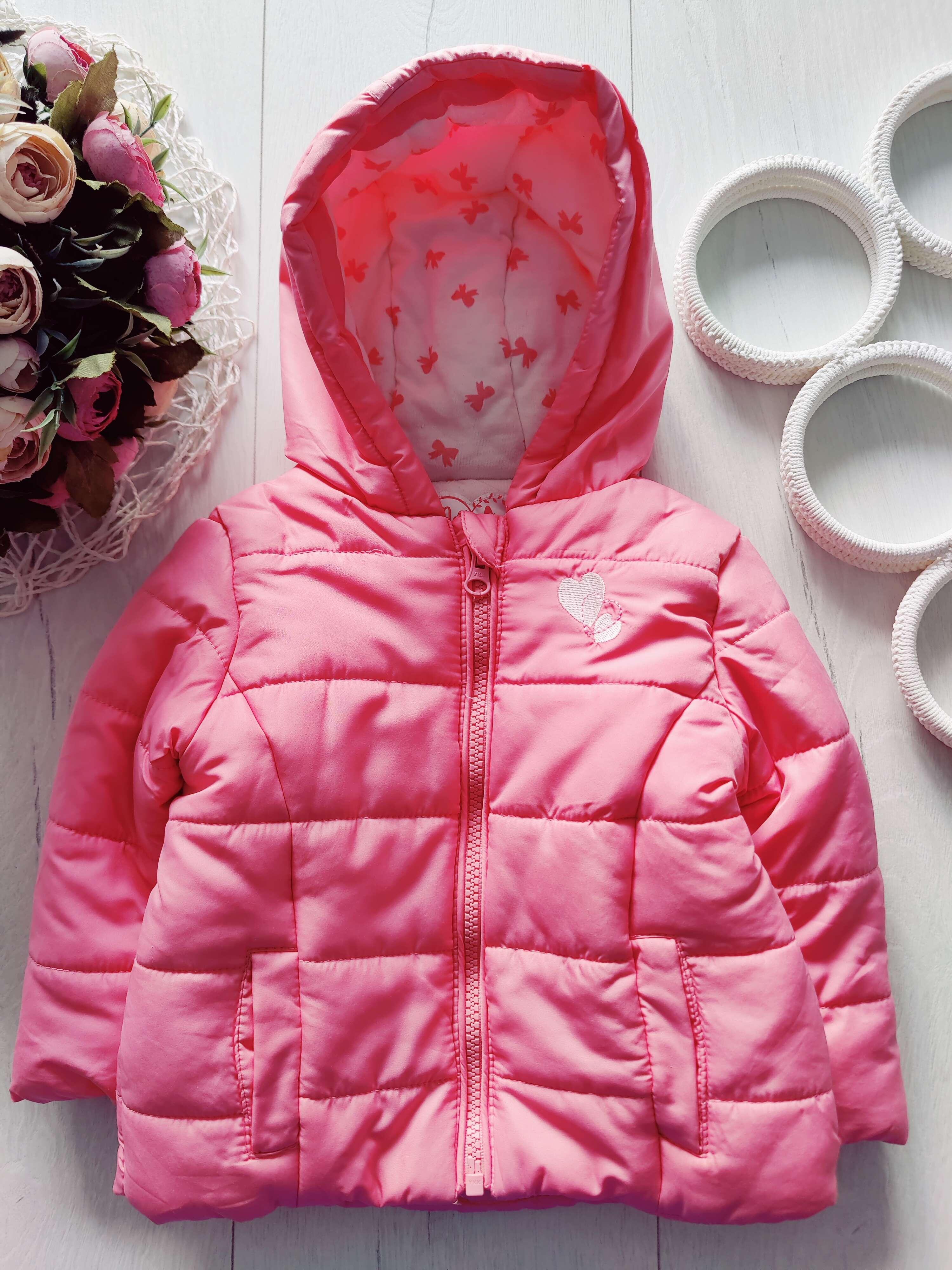 9,12 міс, зріст 80 Тепла демі курточка на синтепоні