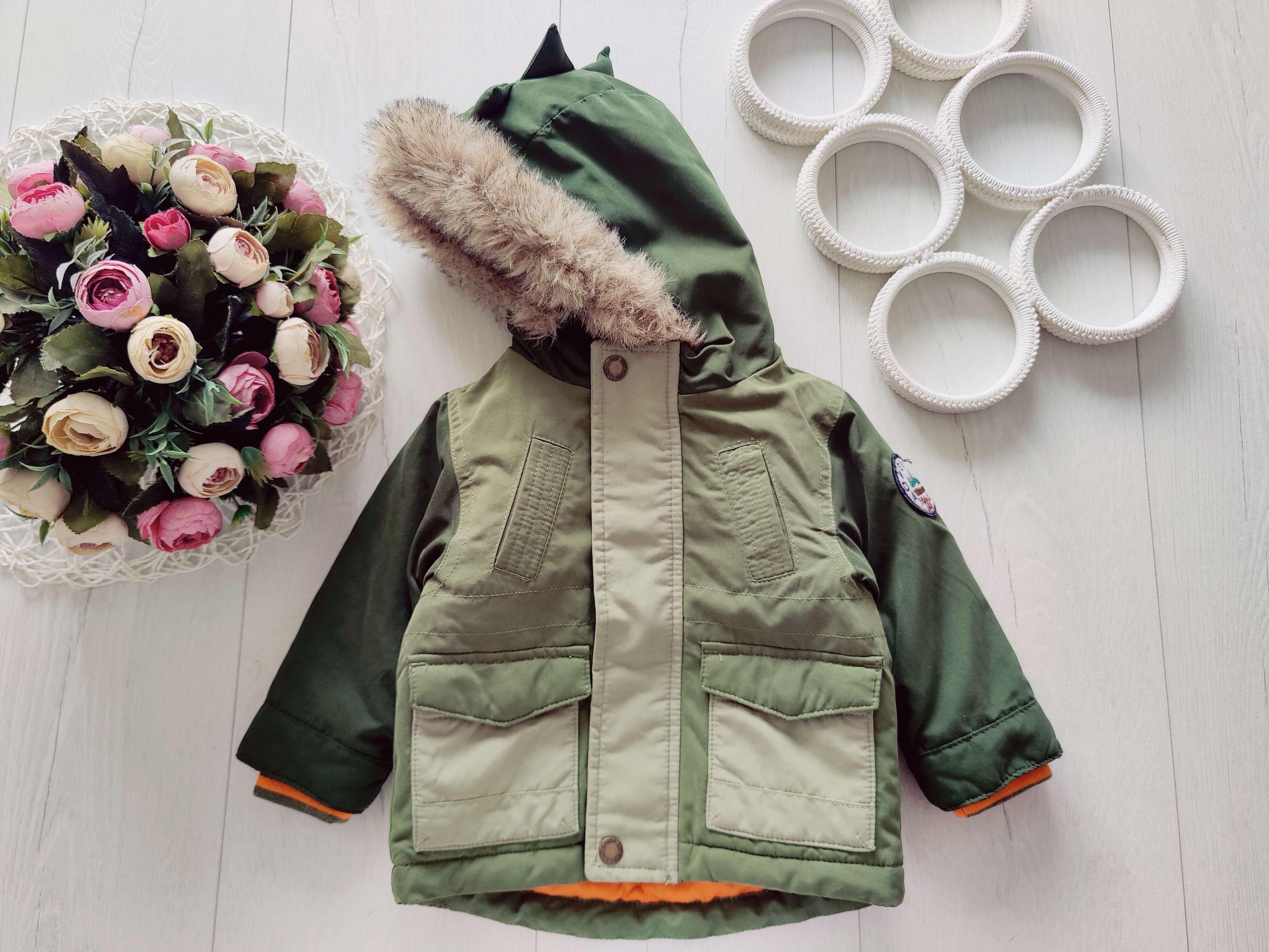 6,9 мес, рост 73 Теплая курточка для мальчика