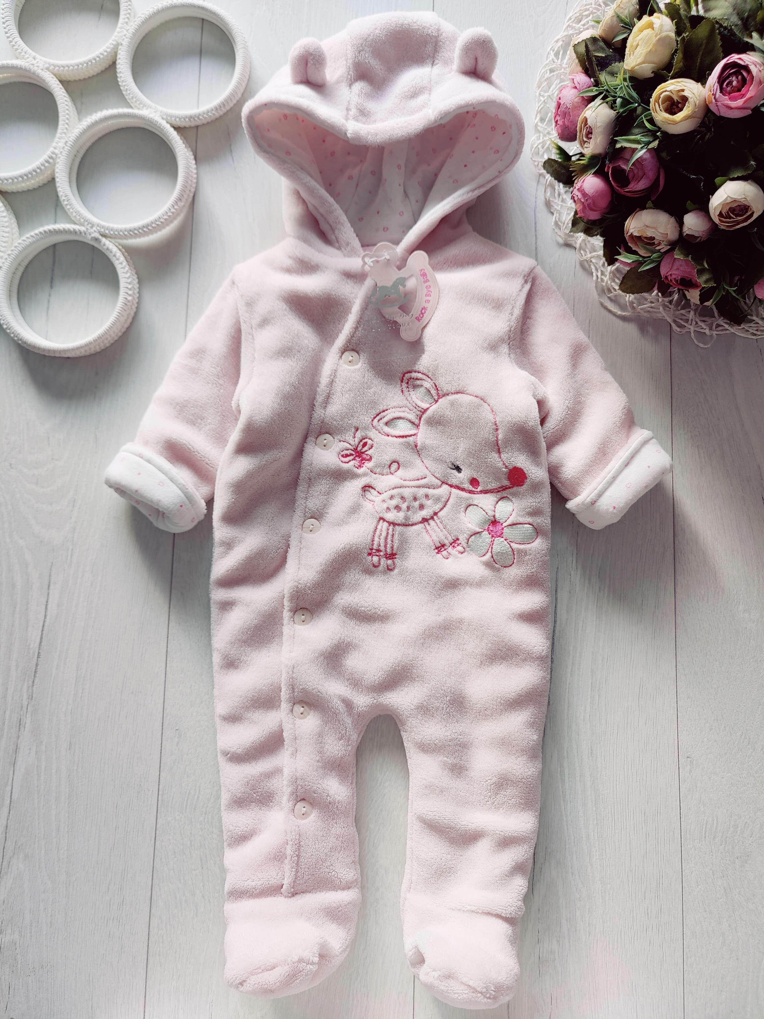 3-6 міс, Новий теплий комбінезон