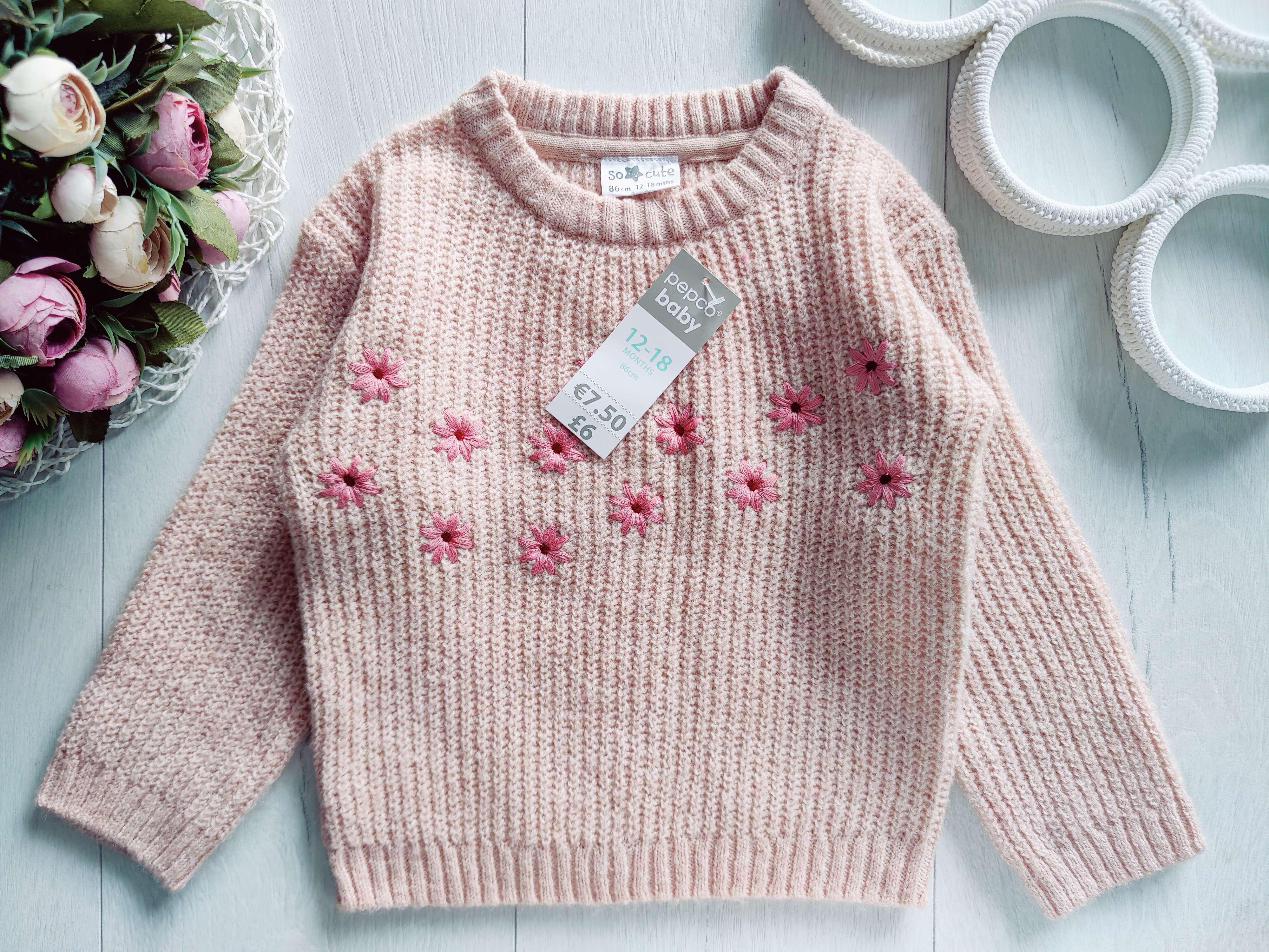 12,18 міс, зріст 86 Новий светр для дівчинки