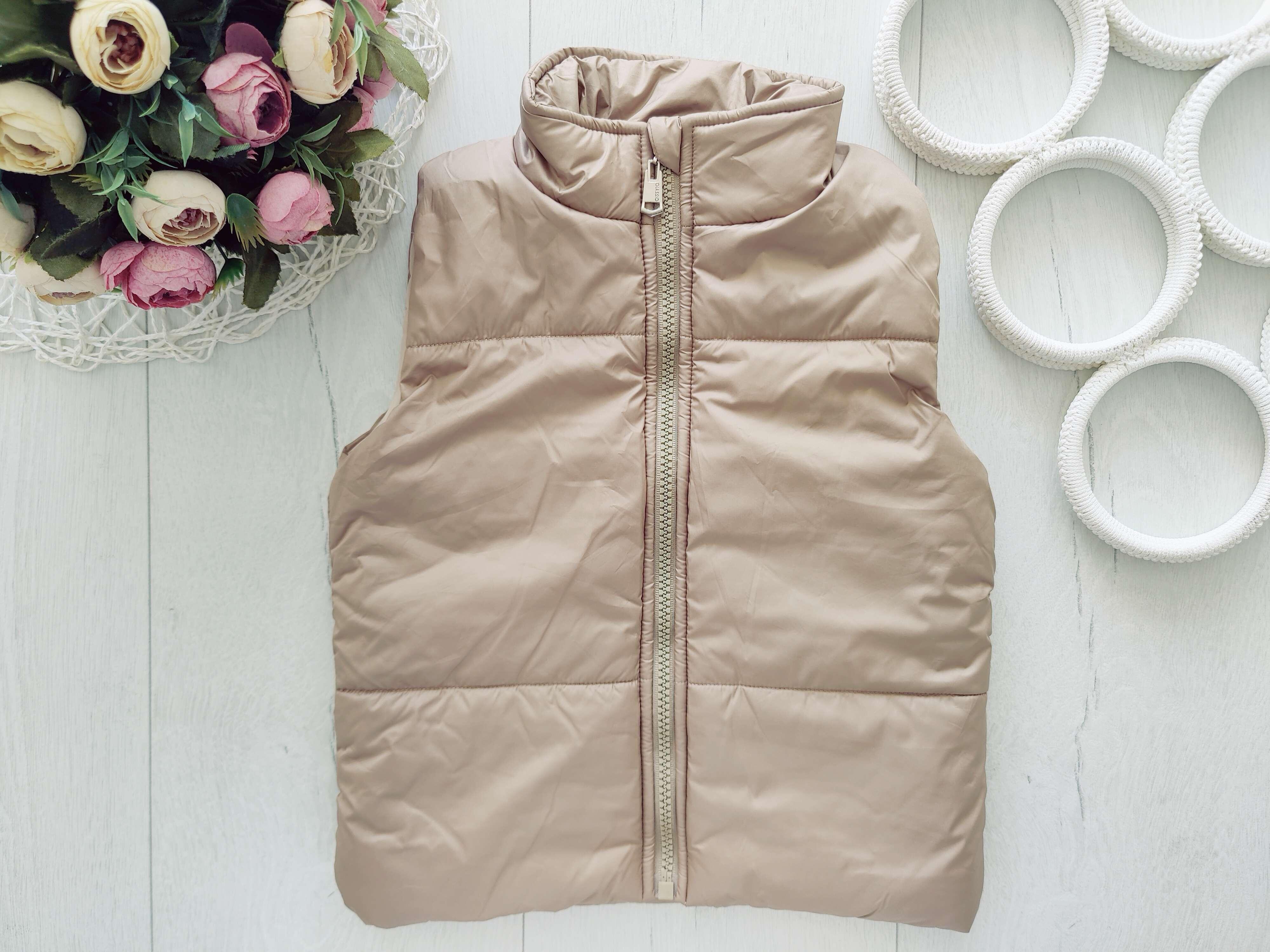 2,3 роки, зріст 92,98 Дитяча жилетка на ситепоні беж