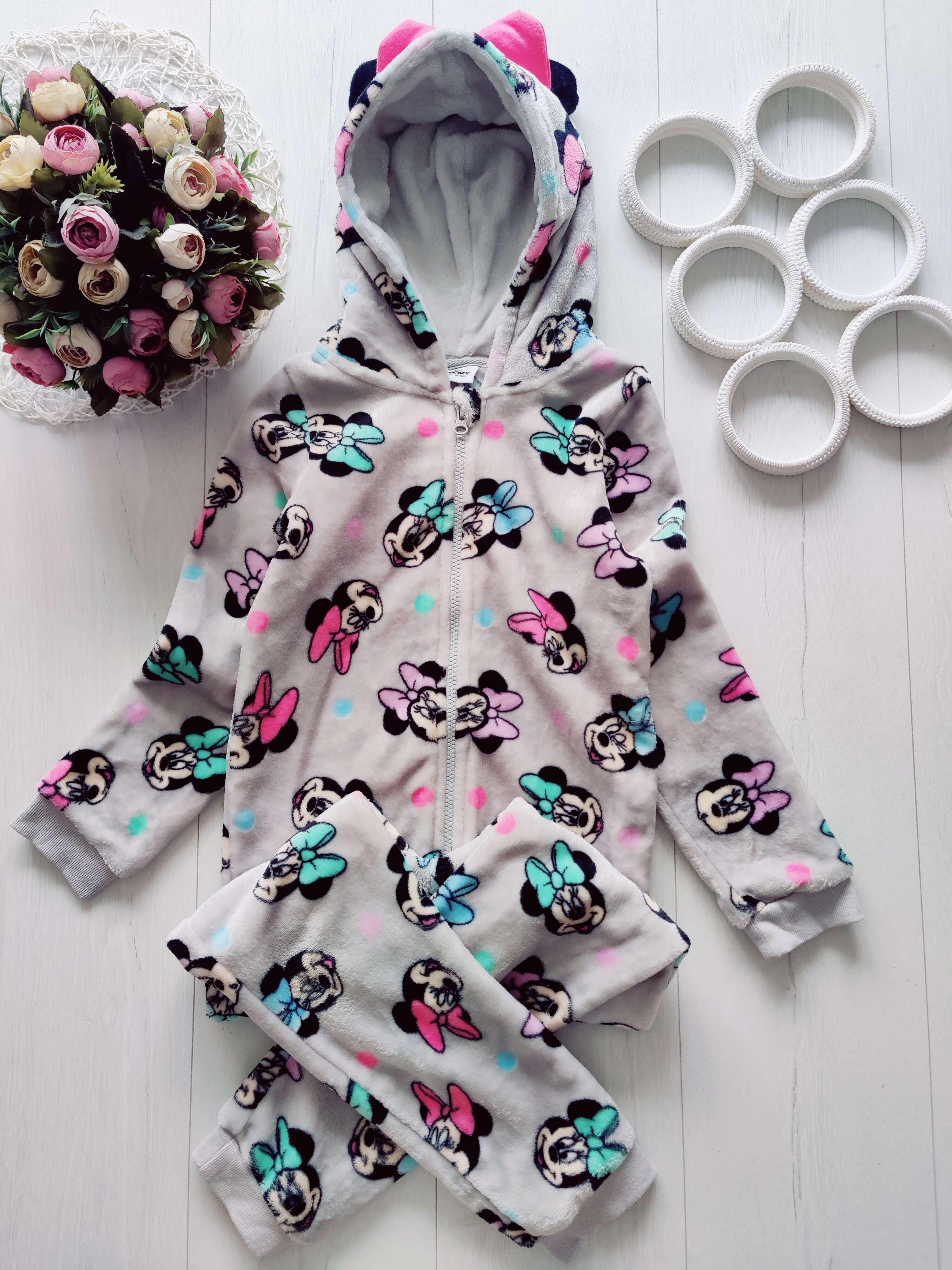 7,8 років, зріст 122,128 Теплий махровий кігурумі з міккі