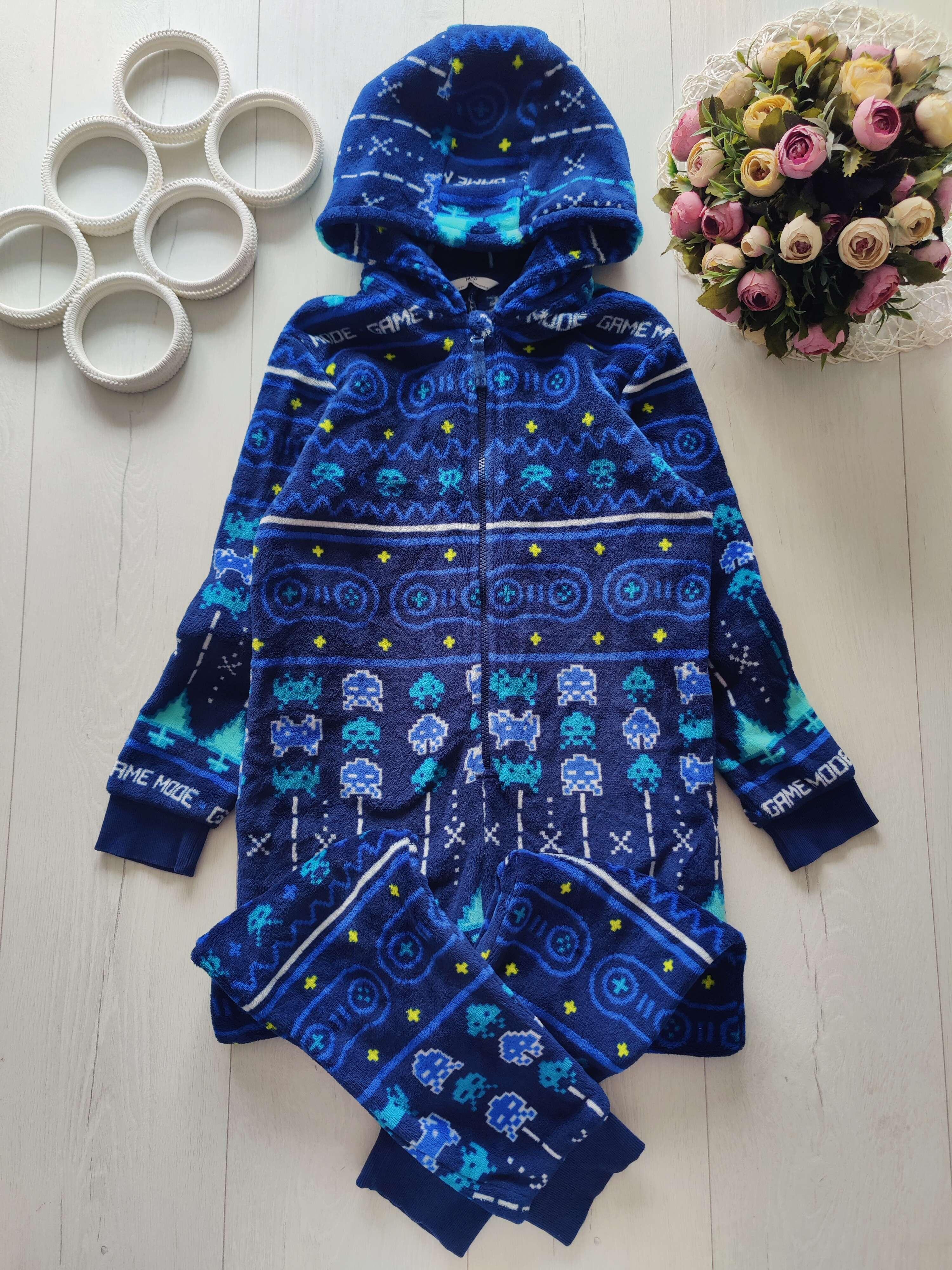 9,10 лет, рост 140 Теплый махровый кигуруми