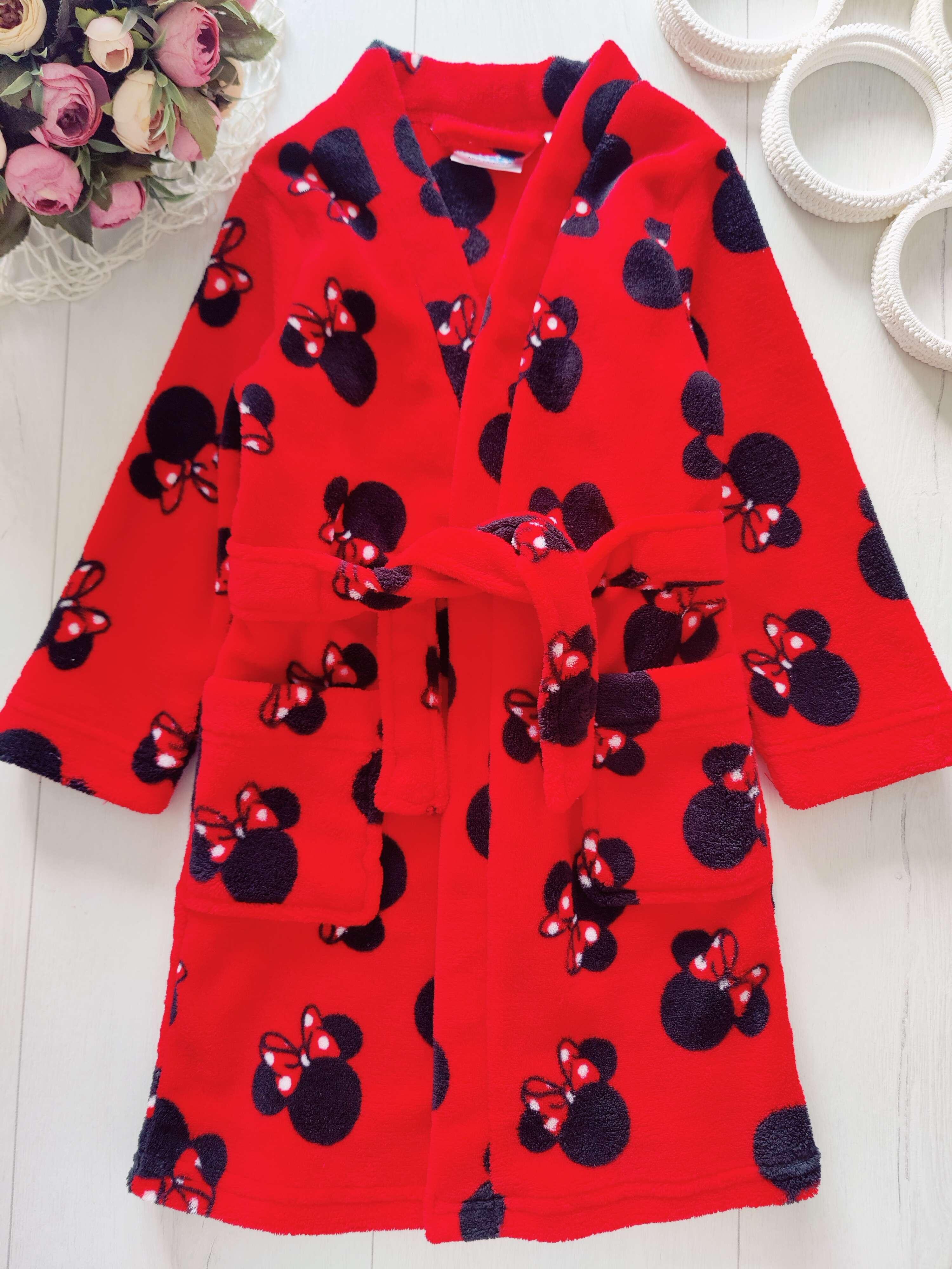 3,4 роки, зріст 104 Теплий махровий халат із міккі