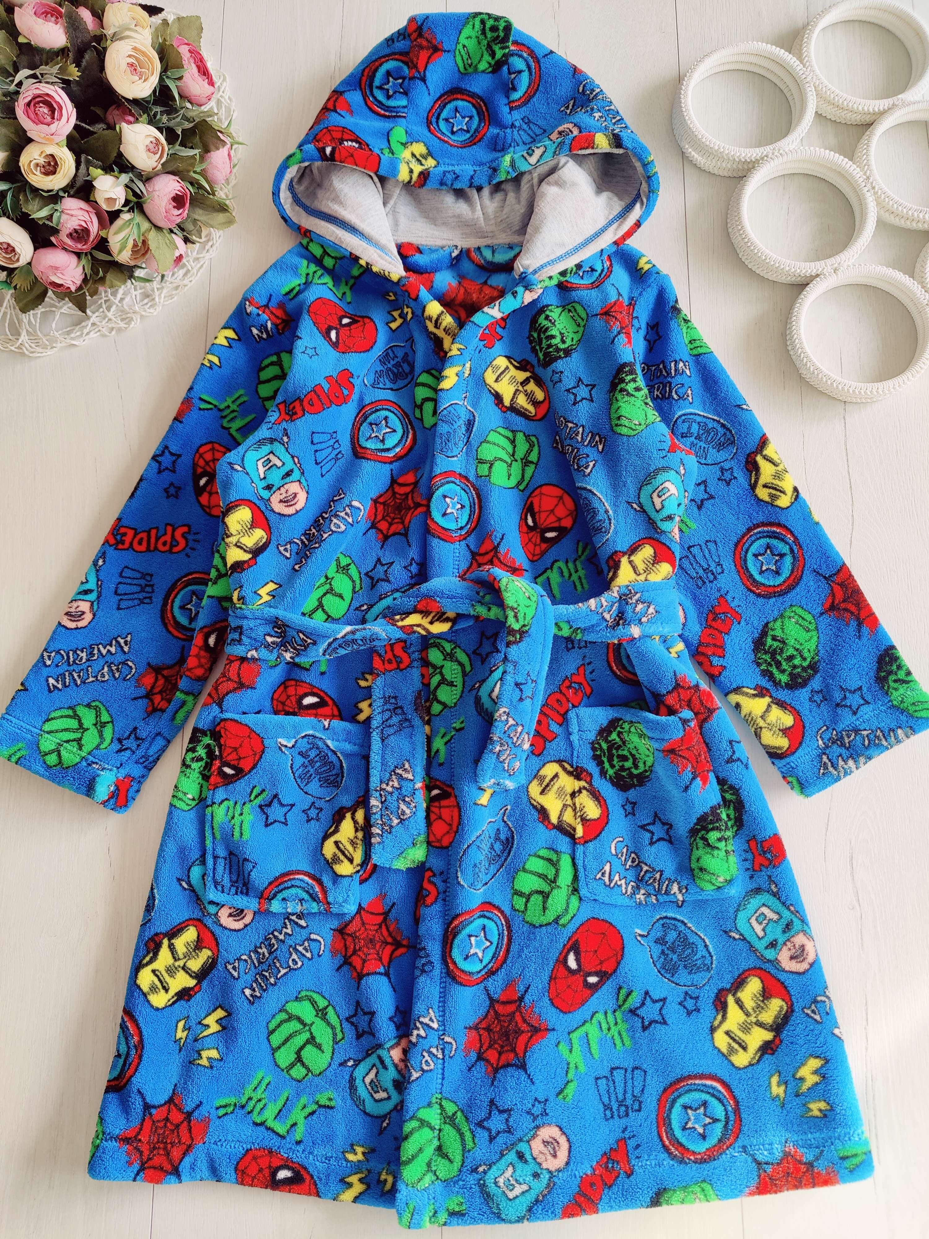 6,7 років, зріст 116,122 Теплий махровий хлат Спайдермен