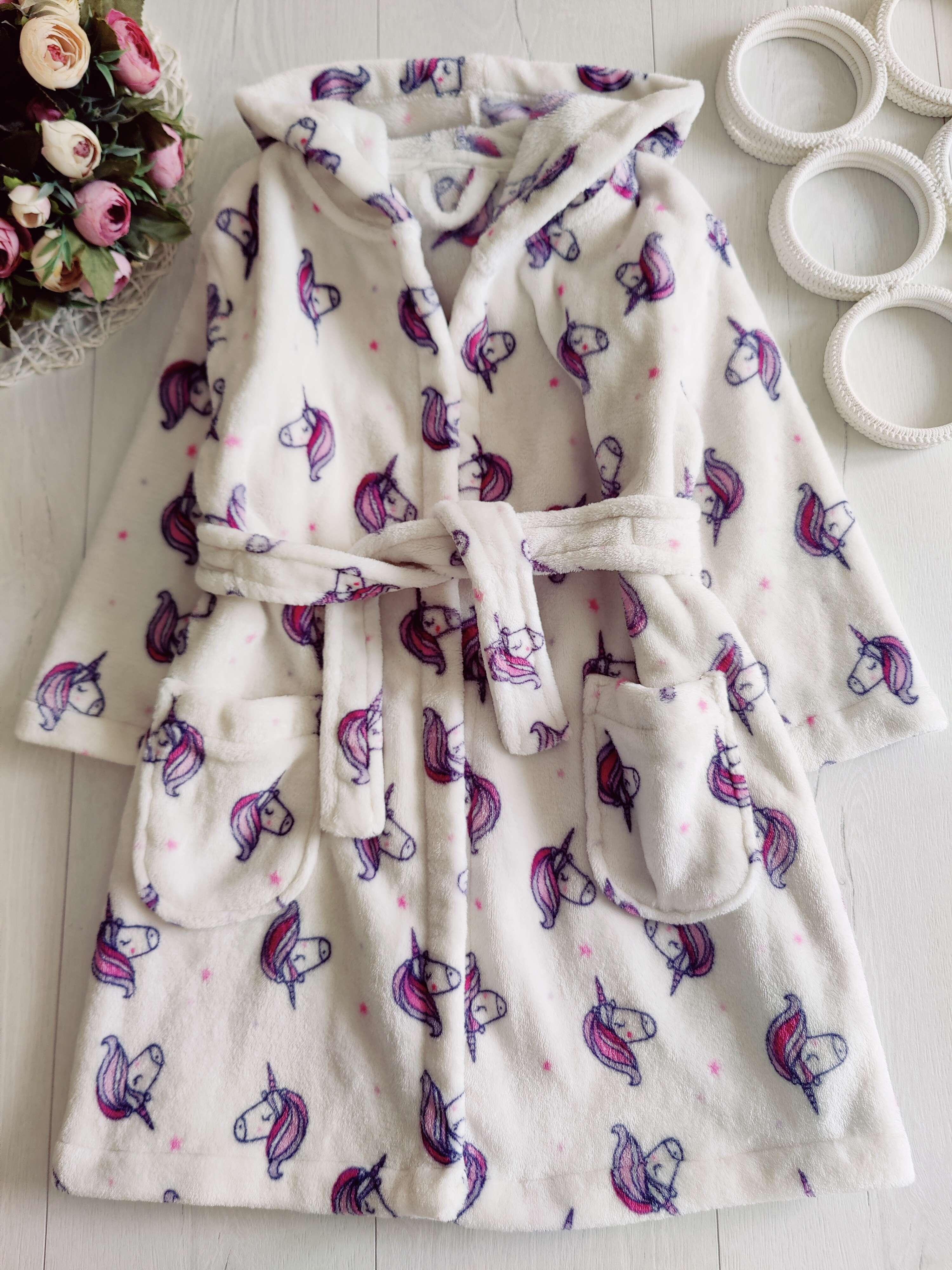 4,5 років, зріст 104,110 Теплий махровий хлат з єдинором поні