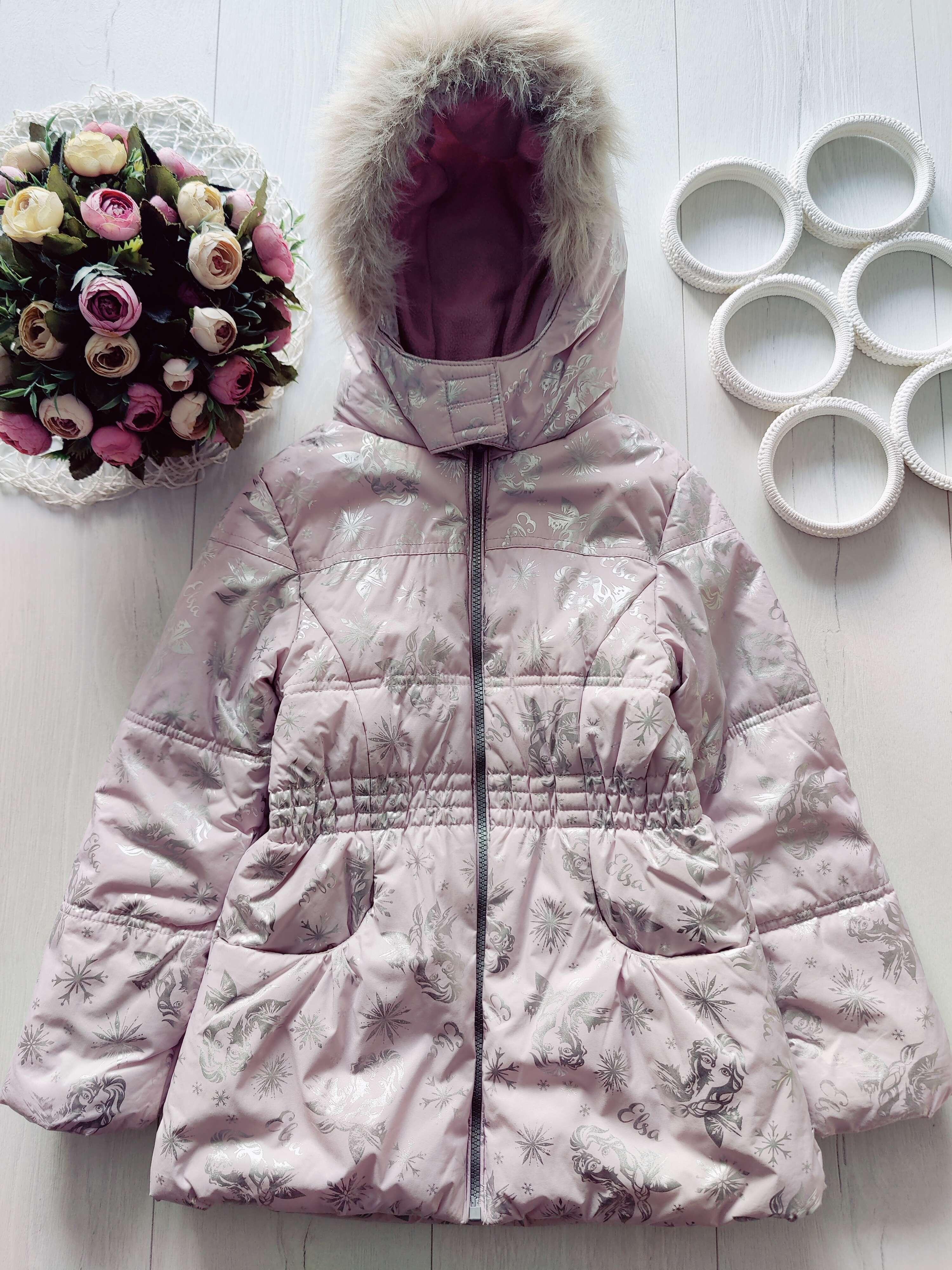 7,8 лет, рост 122,128 Курточка на синтепоне Frozen