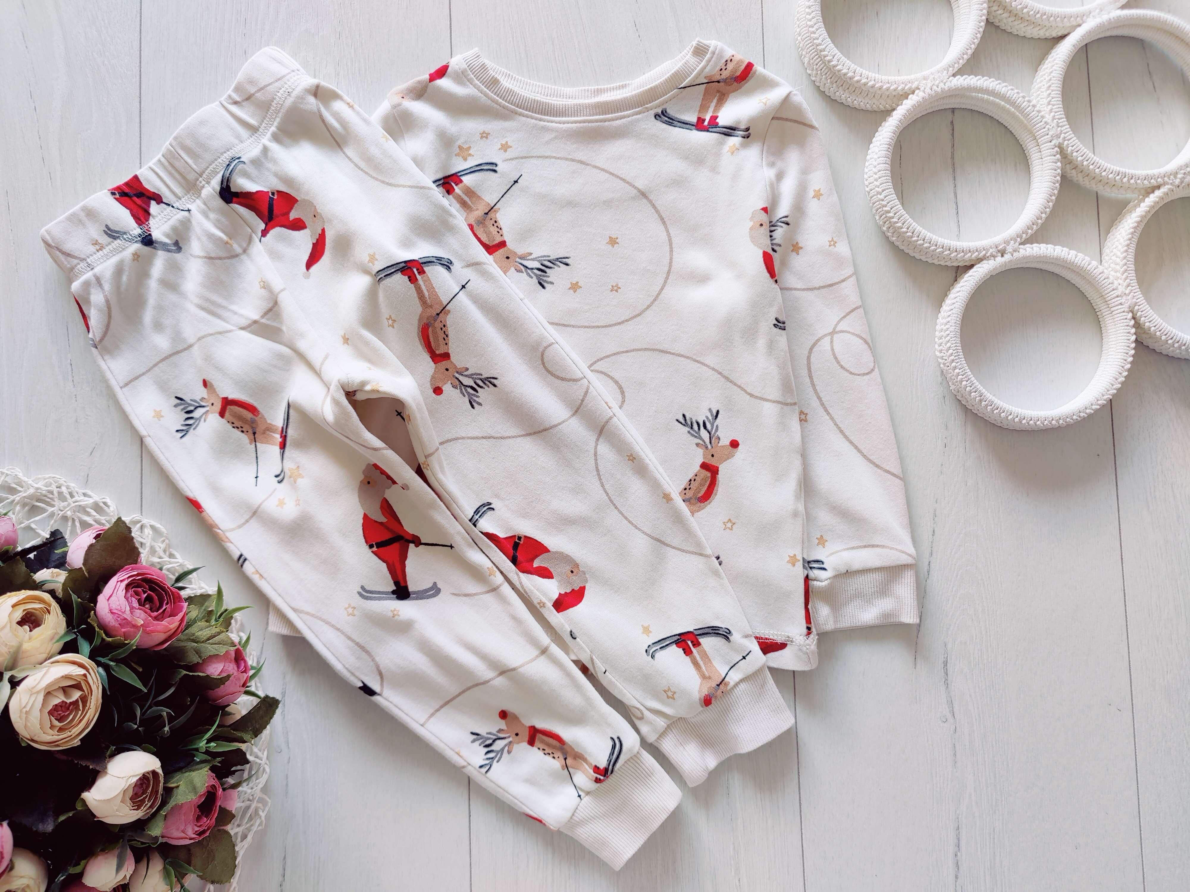 2,3 роки, зріст 92,98 Новорічна трикотажна піджама для хлопчика