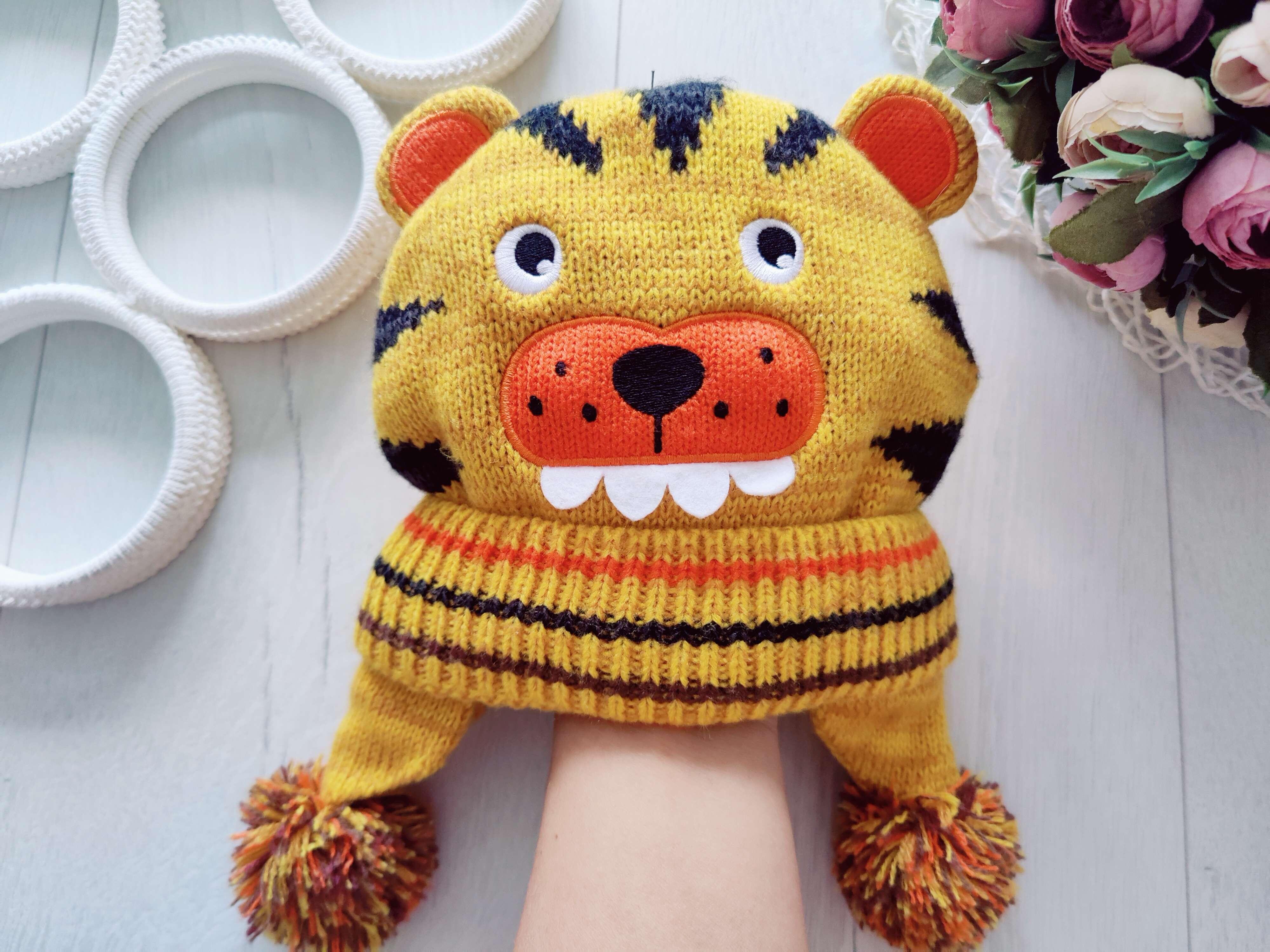 52 см (3-5 років) Нова тепла зимова шапка на флісі